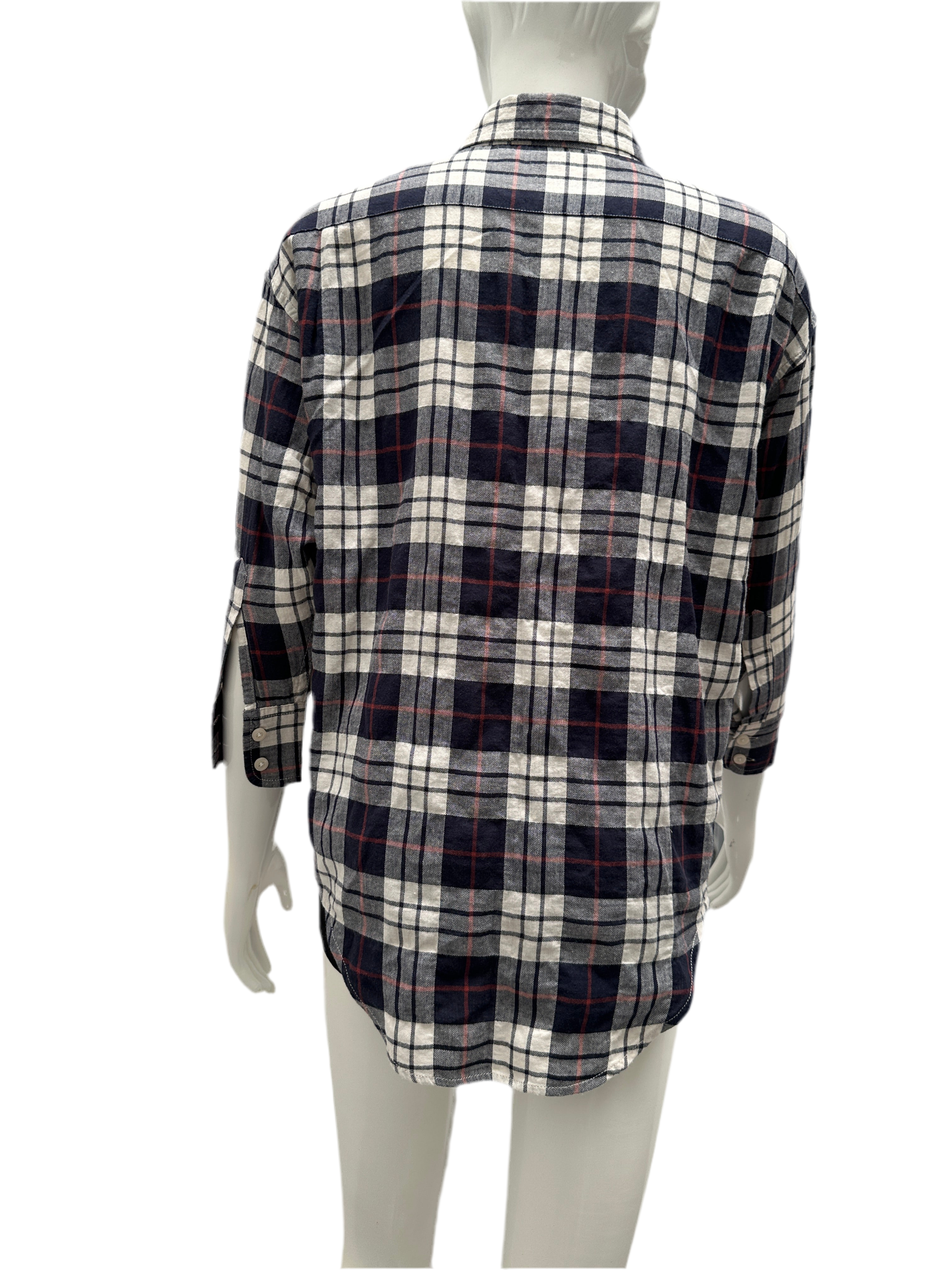 R13 navy blue "Bucheron" shirt - size 34