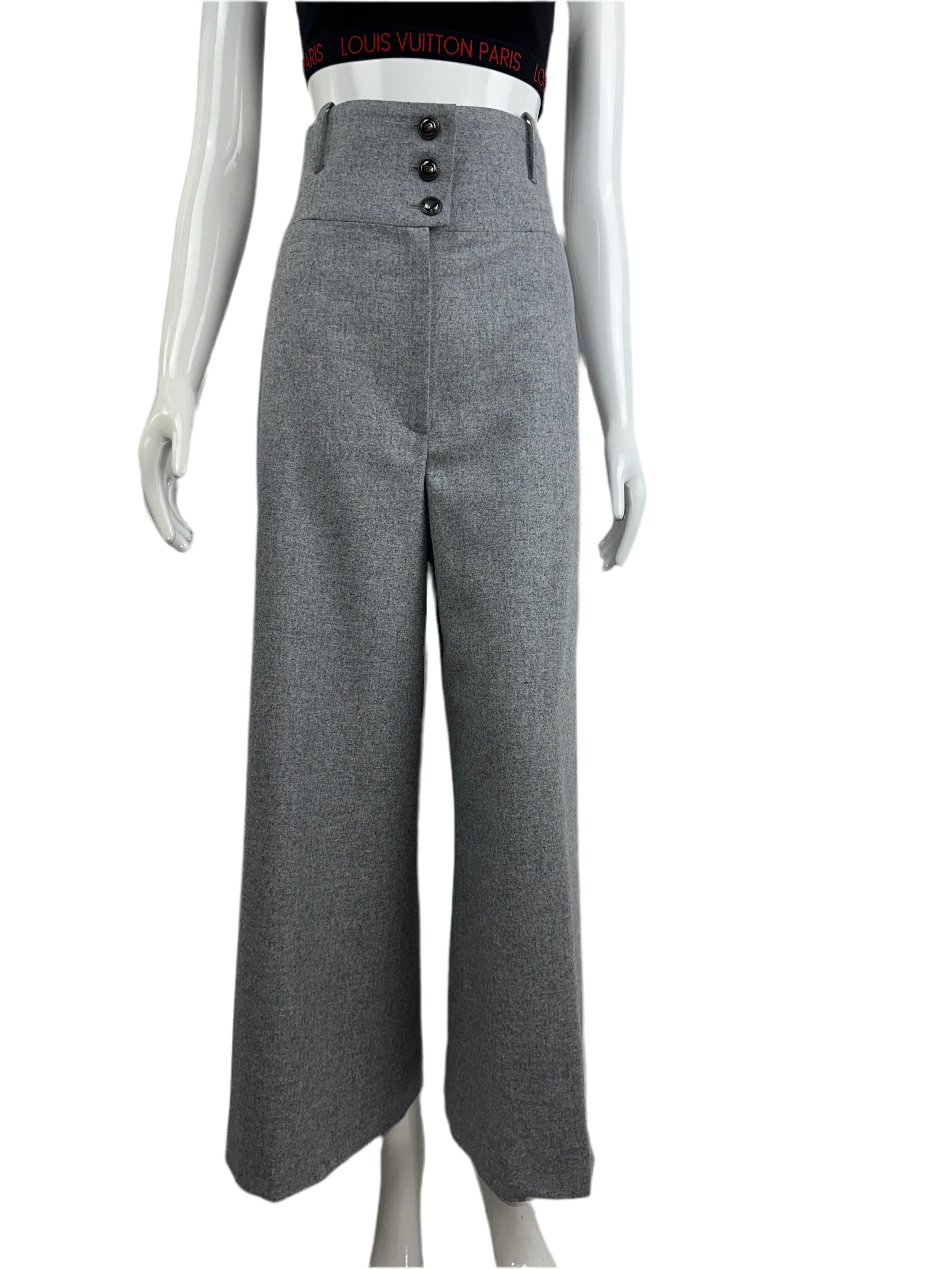 Chanel grey high-waisted pants - size 34