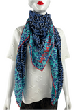 Louis Vuitton silk Stephen Sprouse monogram leopard shawl