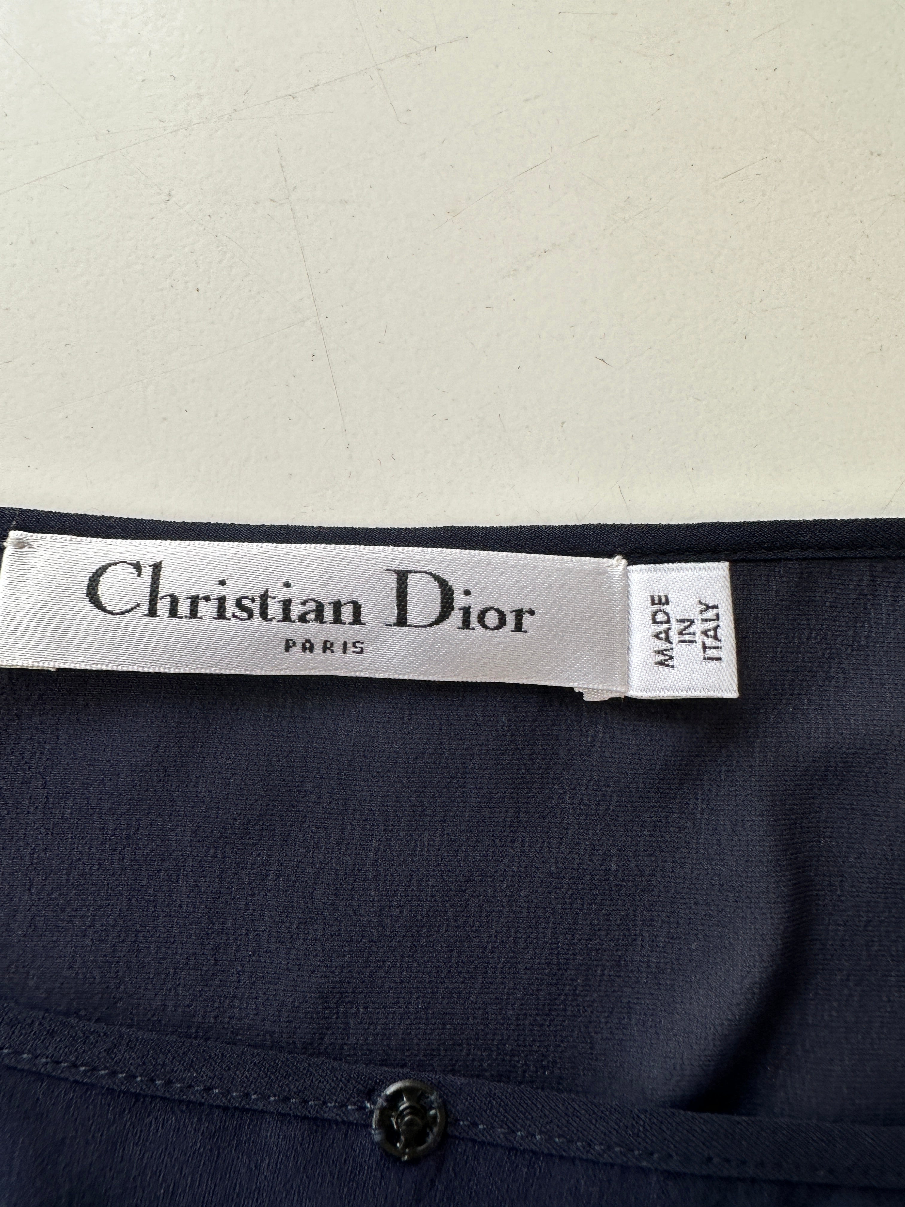 Dior blue and red plaid skirt - size 34