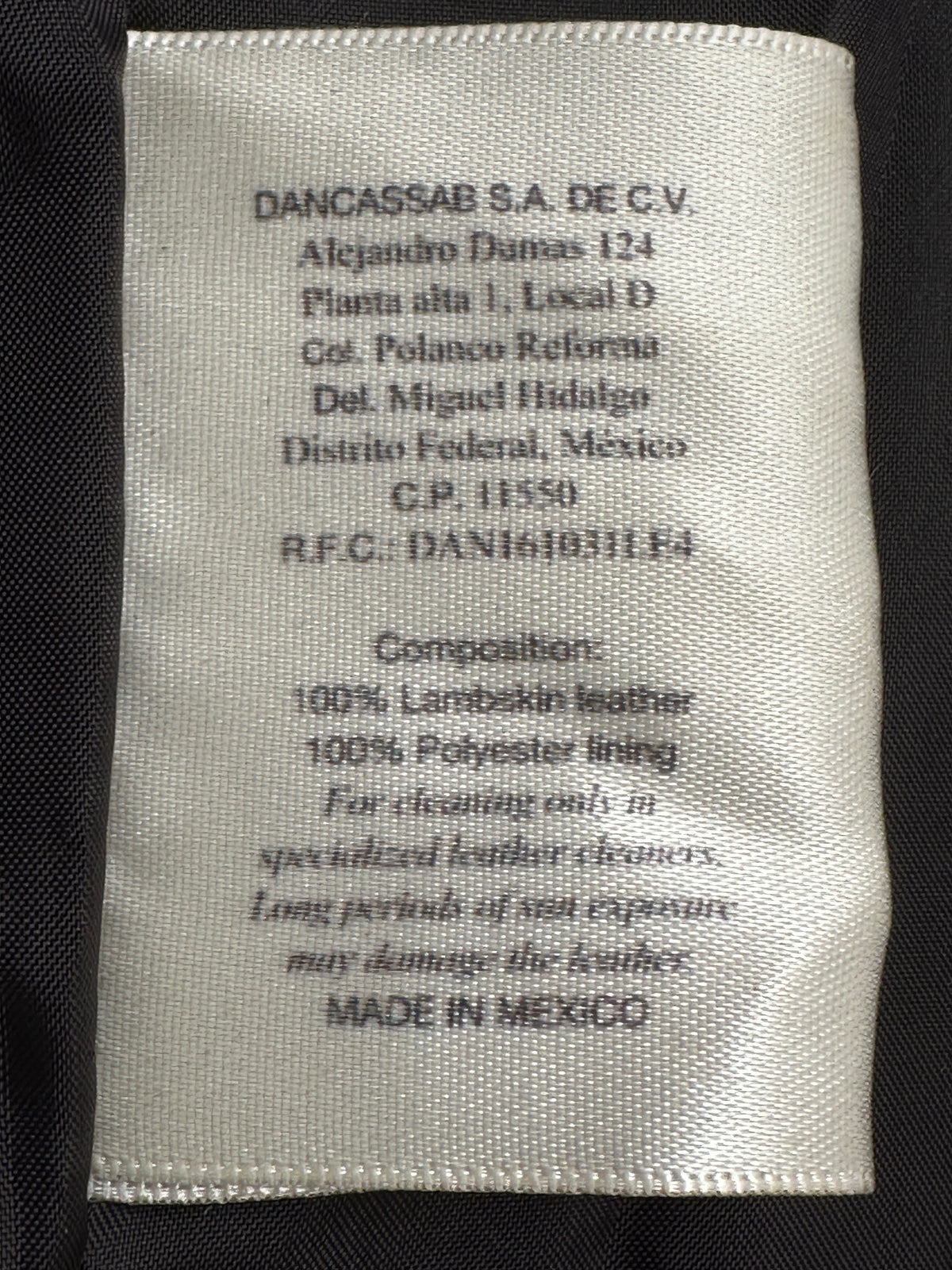 Dancassab leather shirt - size 38