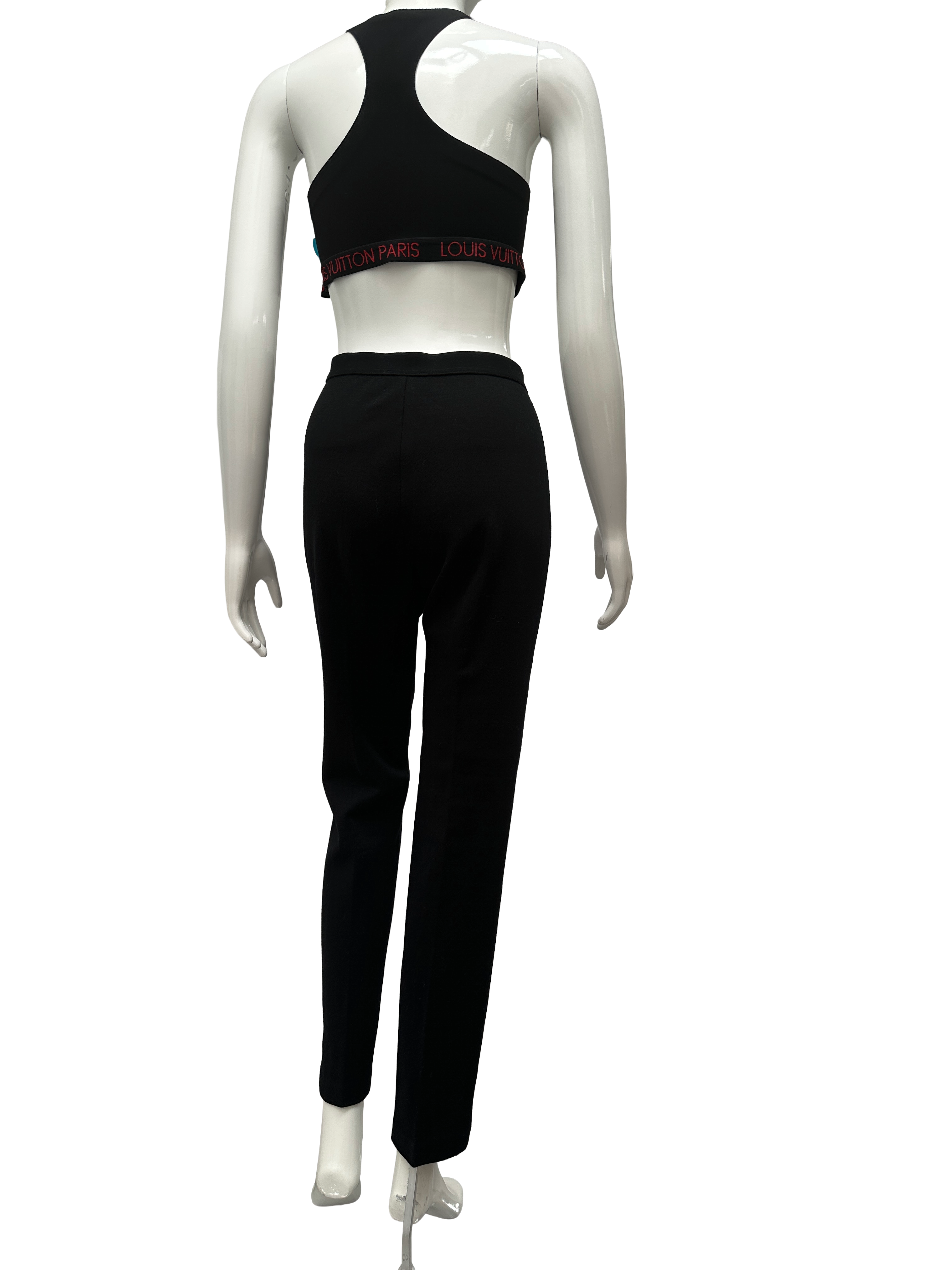 Luisa Spagnoli black virgin wool tailored trousers - size 42