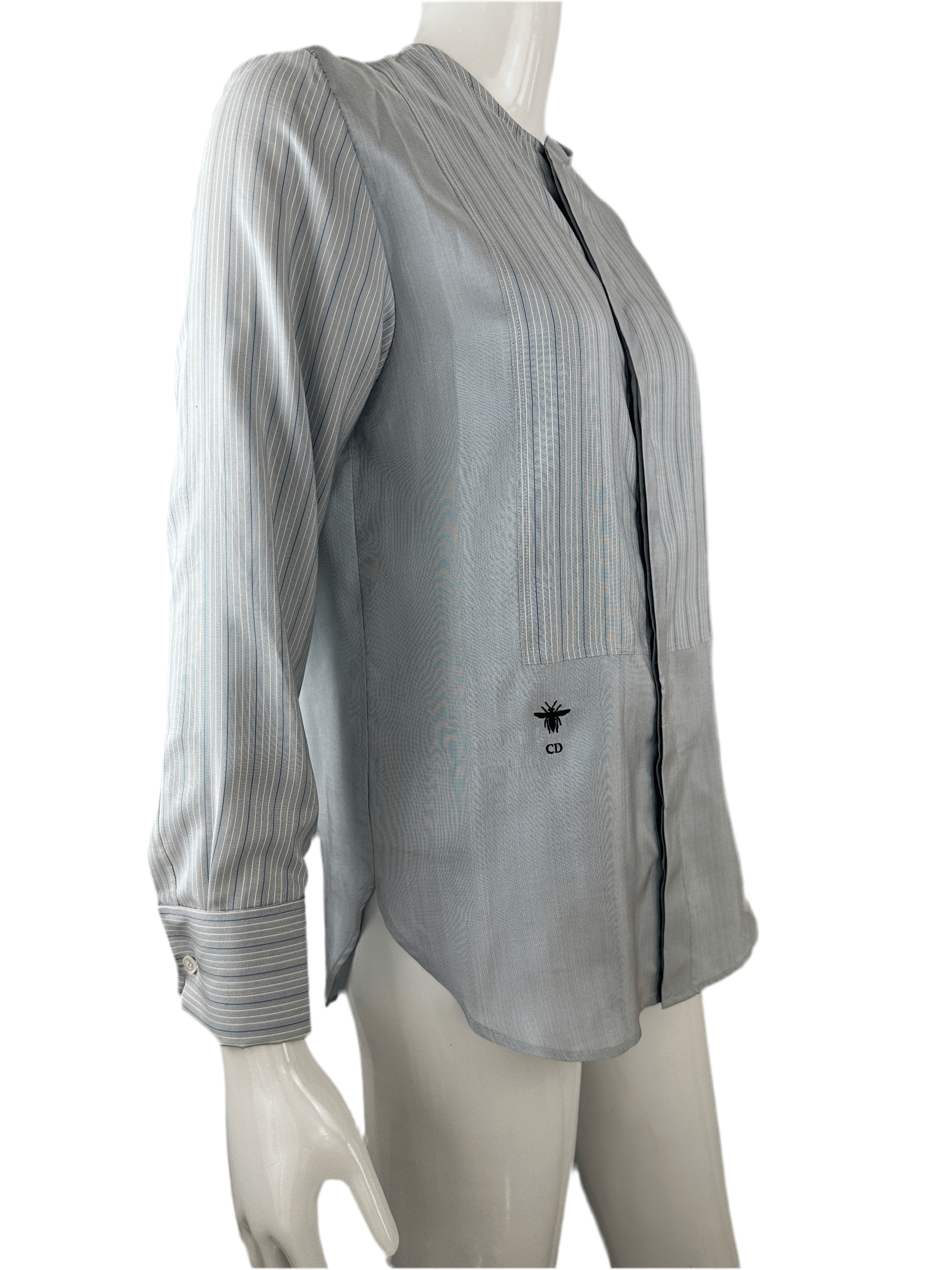 Dior pastel blue shirt with stripes - size 34