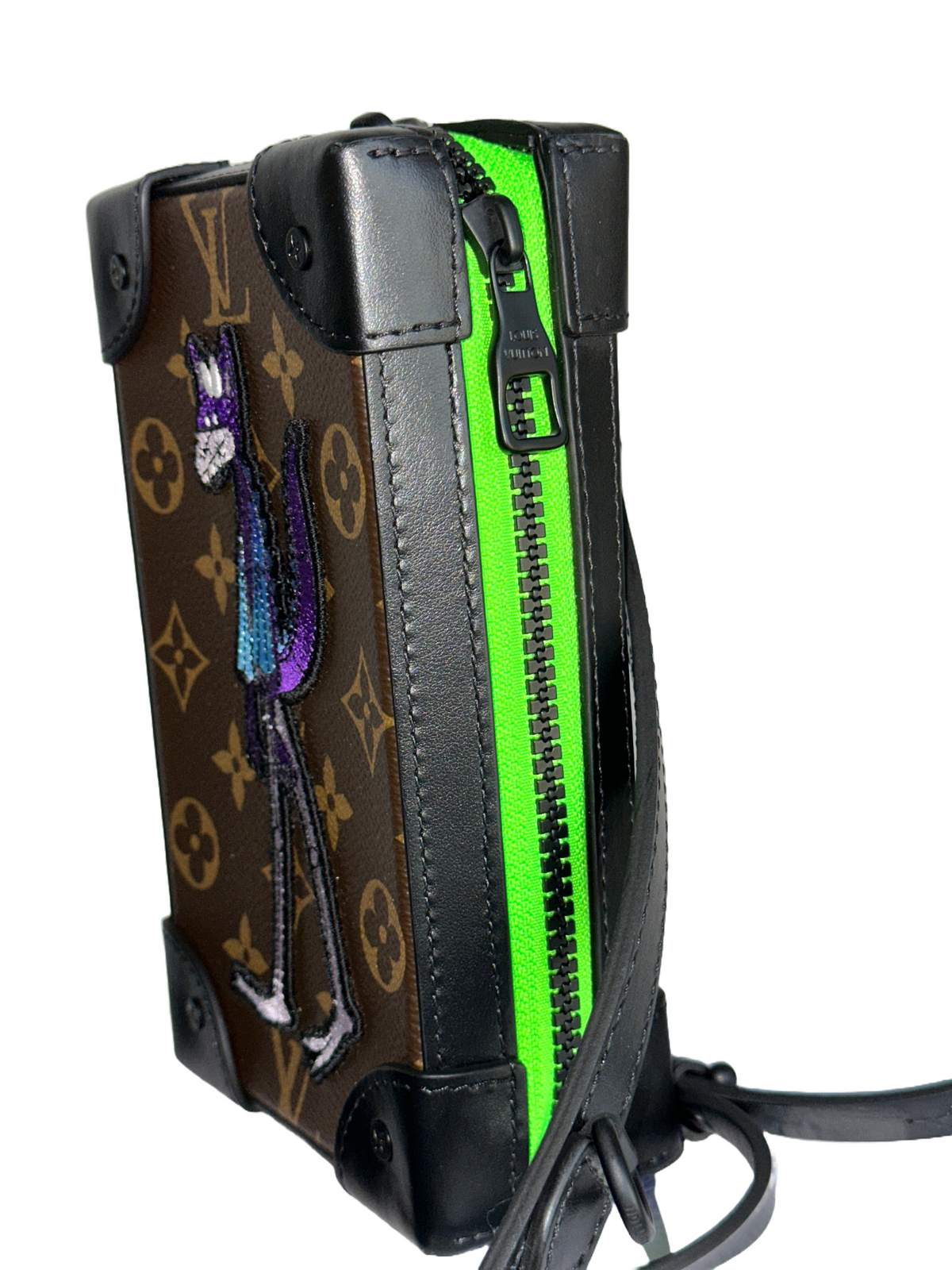 Louis Vuitton Soft Trunk phone box with LV friends patch