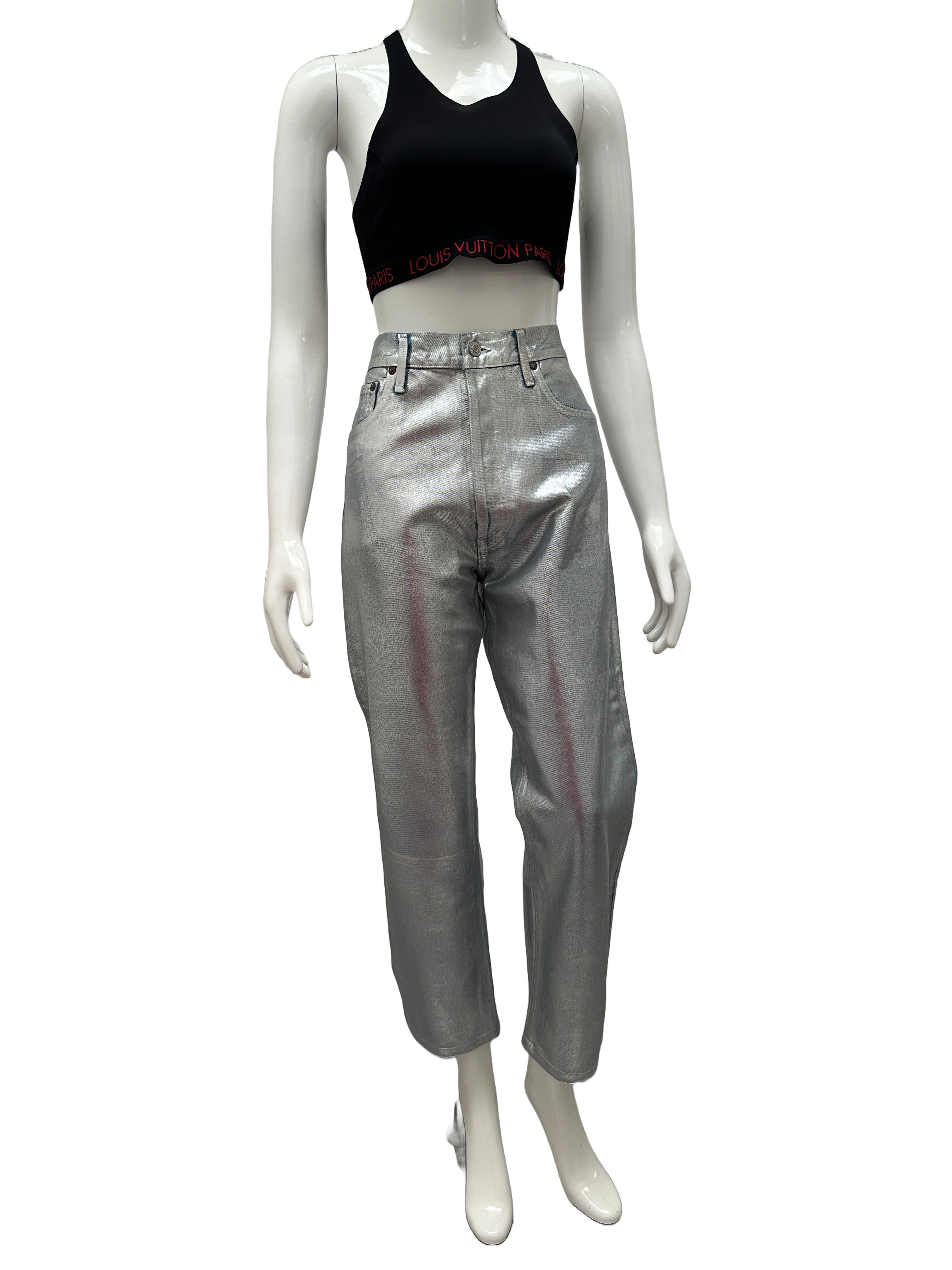 Agolde silver 90'S pinch waist high rise straight - size 29