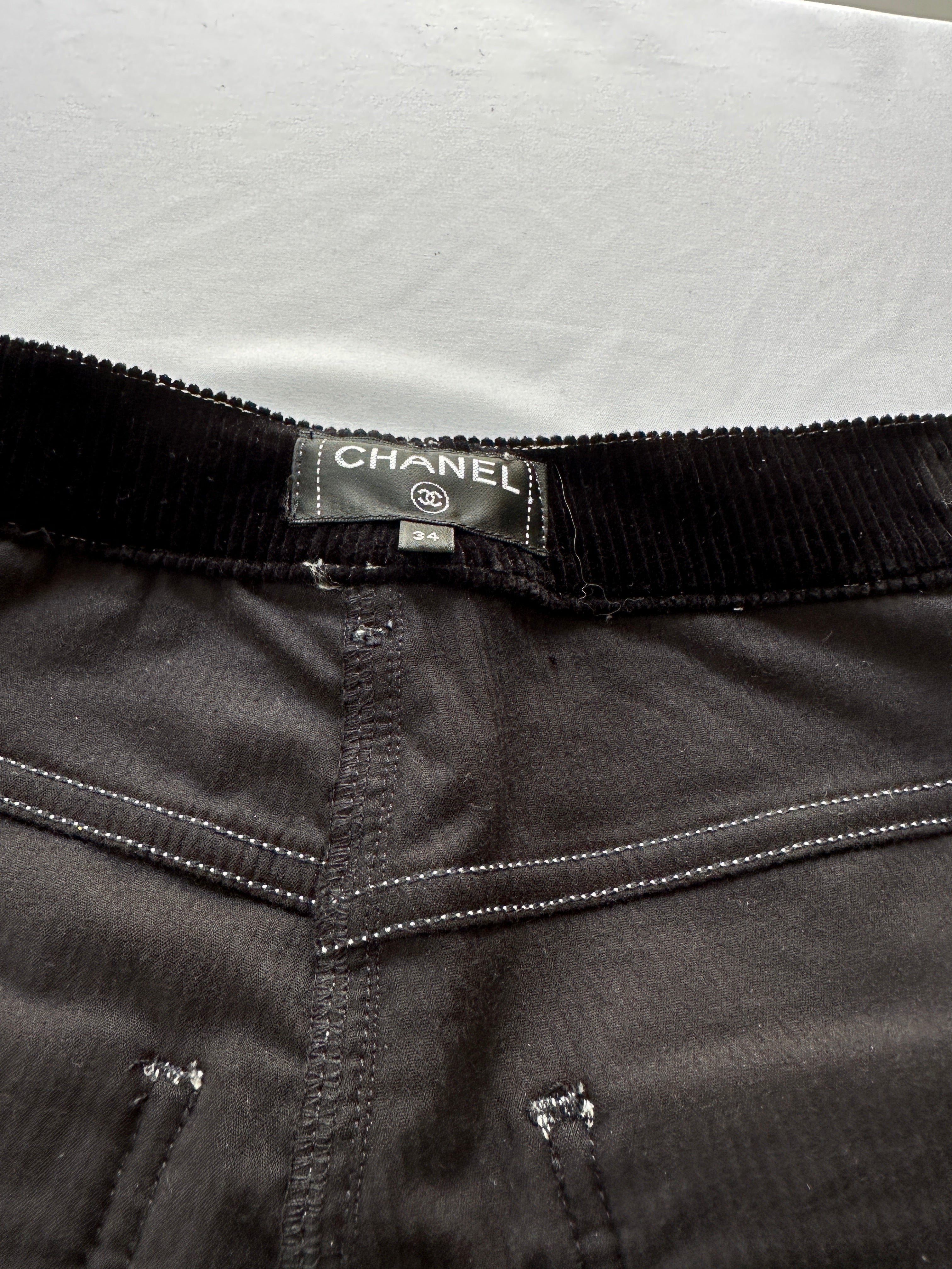 Chanel tweed Corduroy pants - size 34