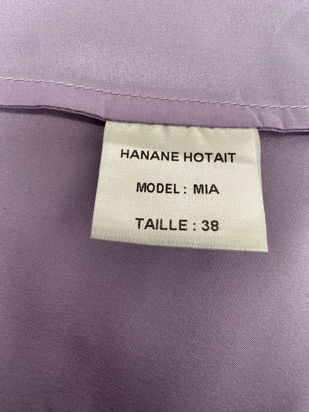 Hanane Hotait X Soraya Bakhtiar purple Mia blouse - size 38