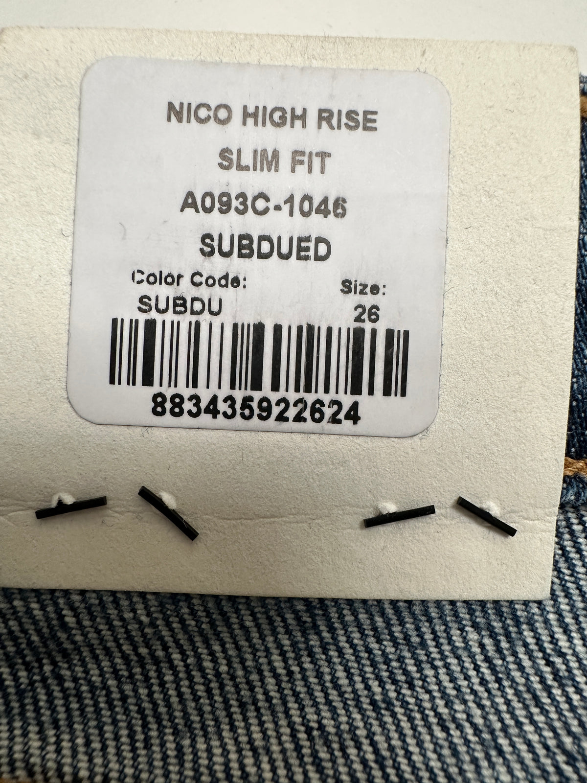 Agolde Nico high rise blue jean - size 26