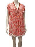 Poupette St Barth Sasha floral red dress - size 36