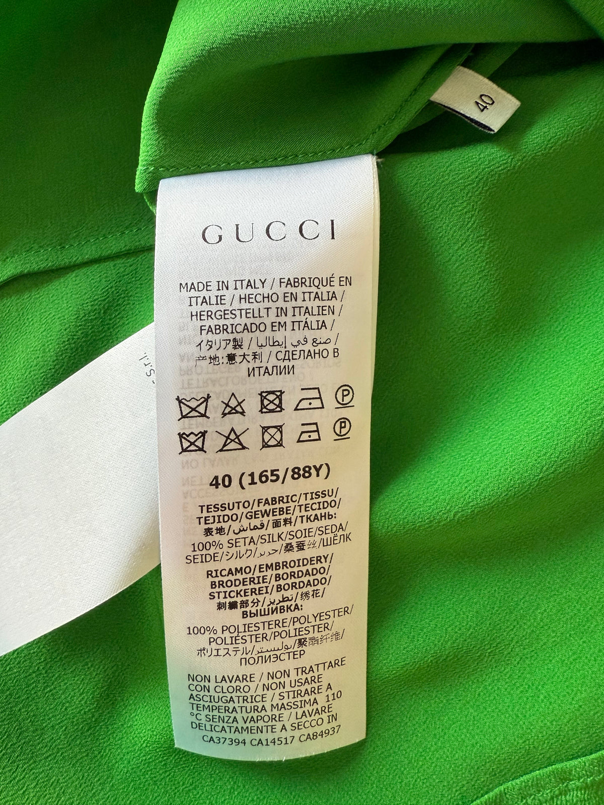 Gucci green shirt - size 40