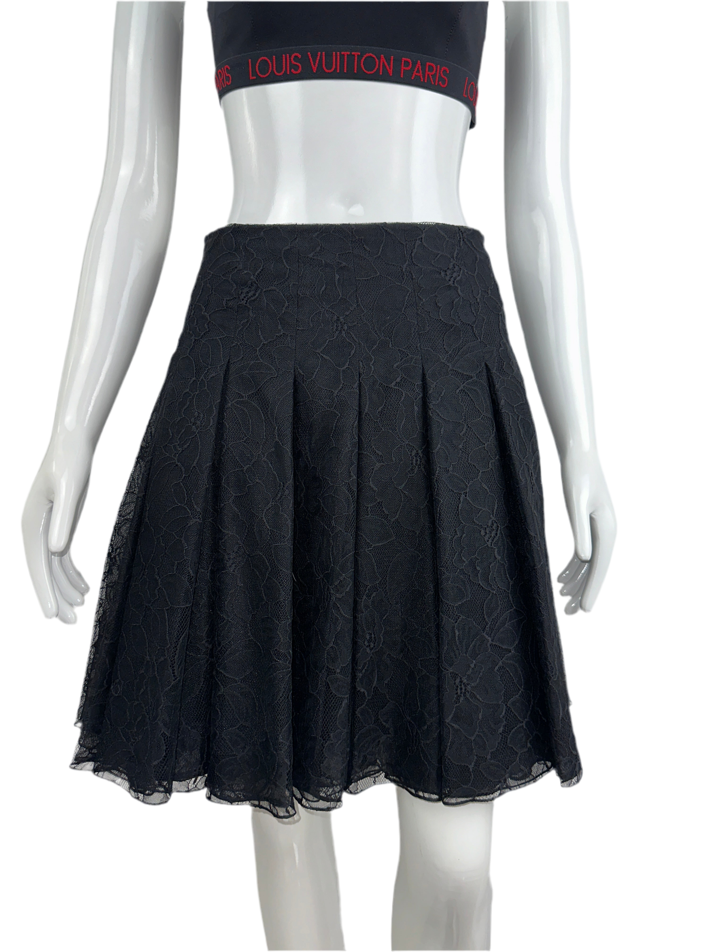 Dior black lace skirt - size 38