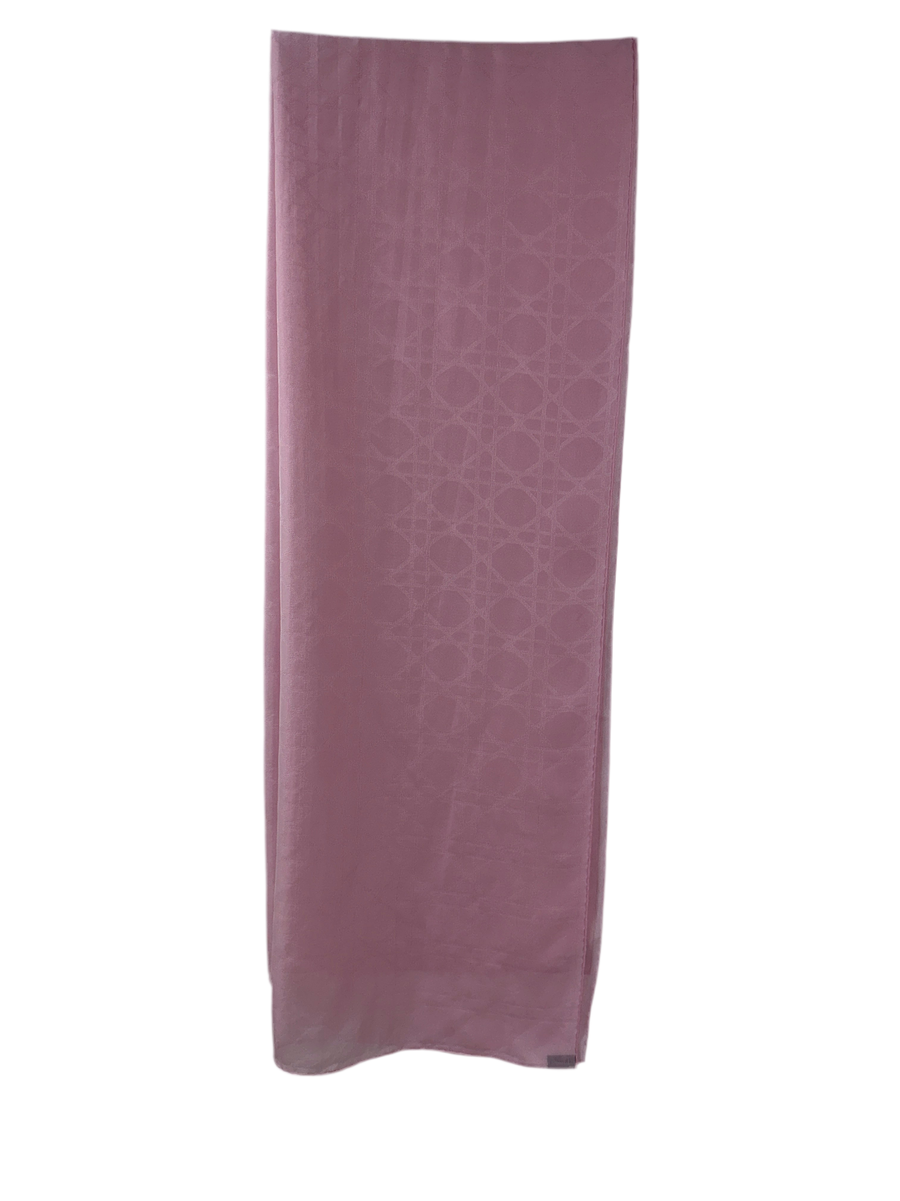 Dior pink stole with pink motif