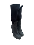 Hogan leather and wool boot - size 39