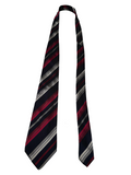 Dolce & Gabbana silk tie (navy with red & silver stripes)
