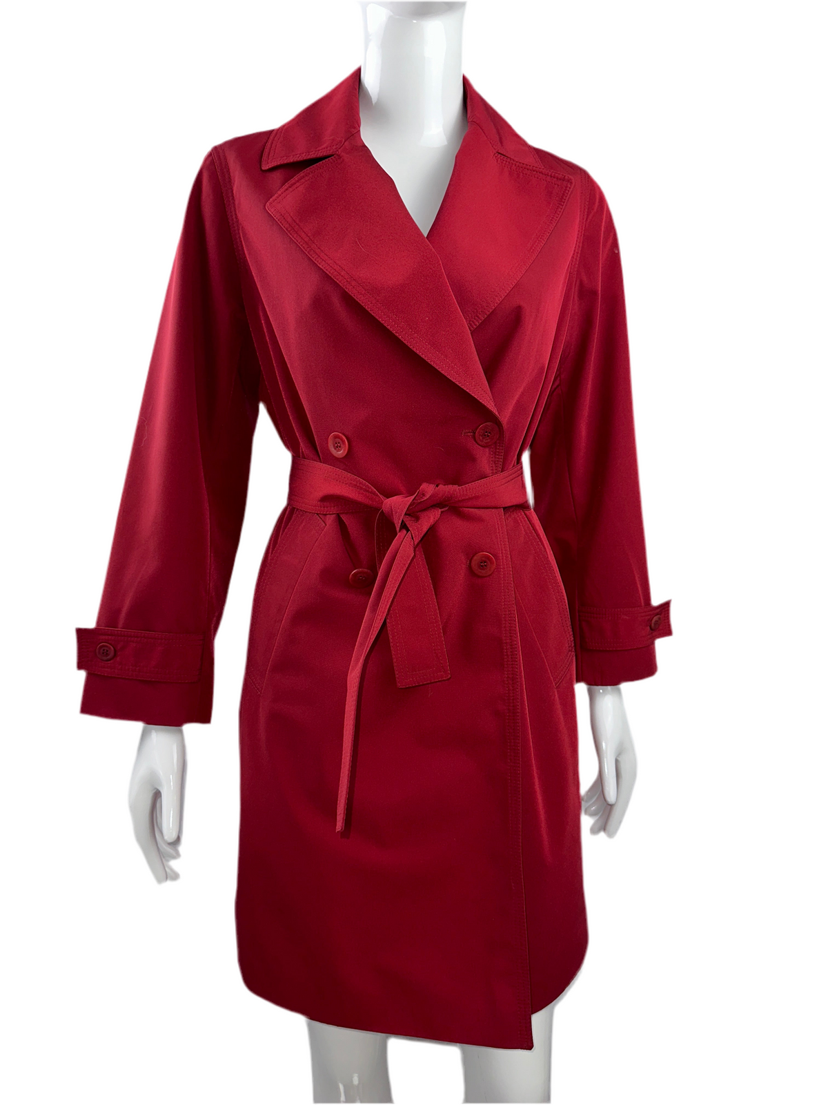 Gerard Darel red trench coat with waist belt - size 36