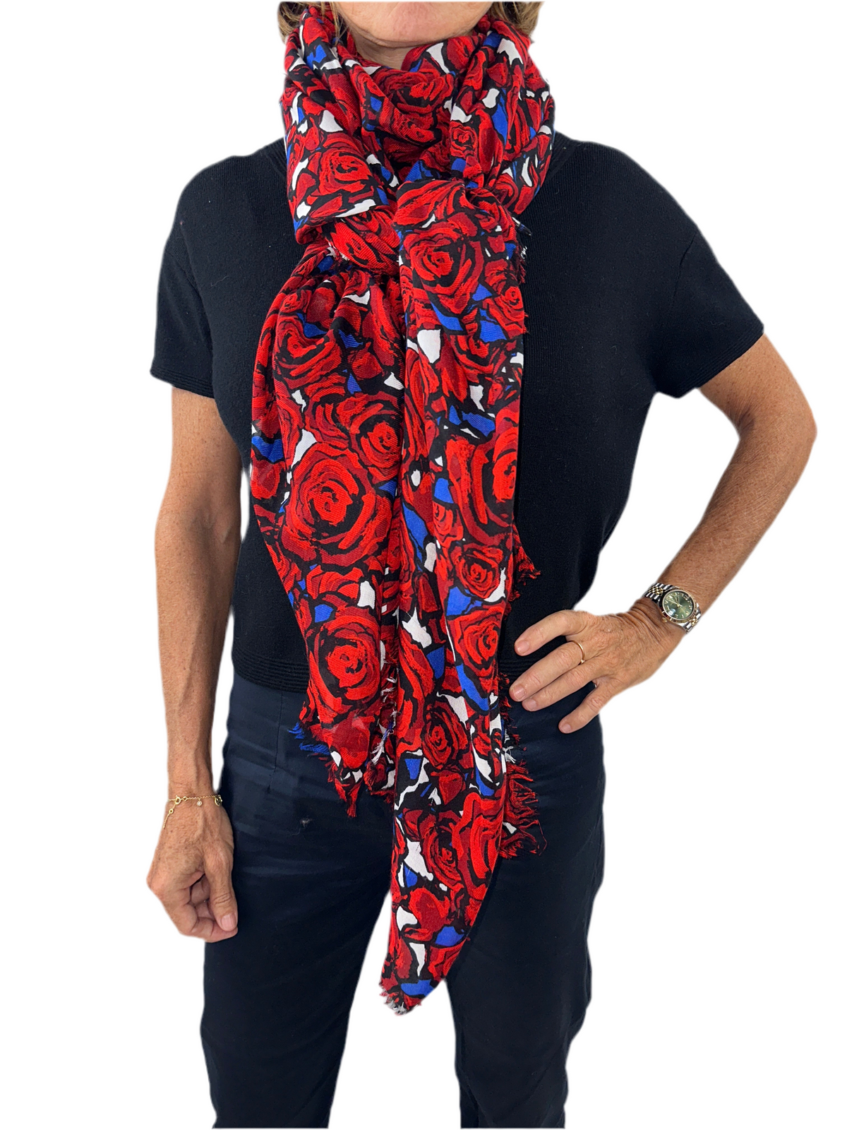 Louis Vuitton Stephen Sprouse 'Rock N' Roses' scarf