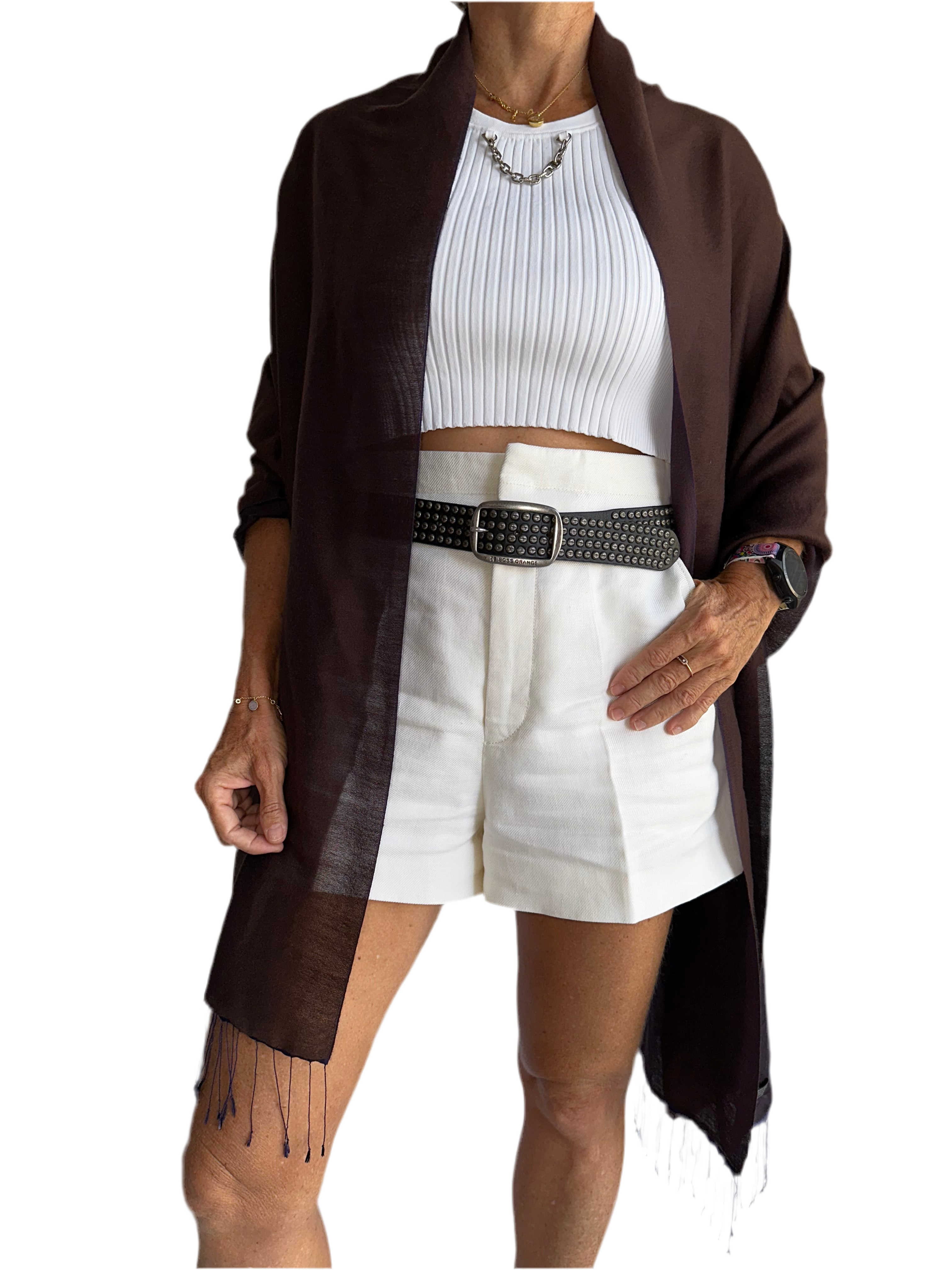 Brown pashmina stole