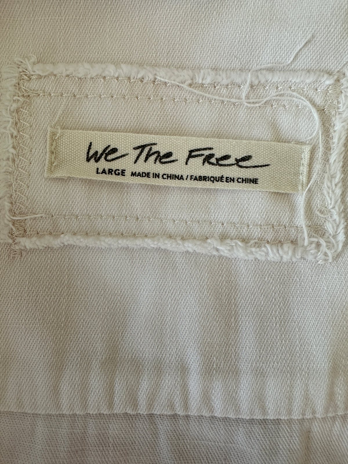 We the free white jacket with multi-pattern - size 40