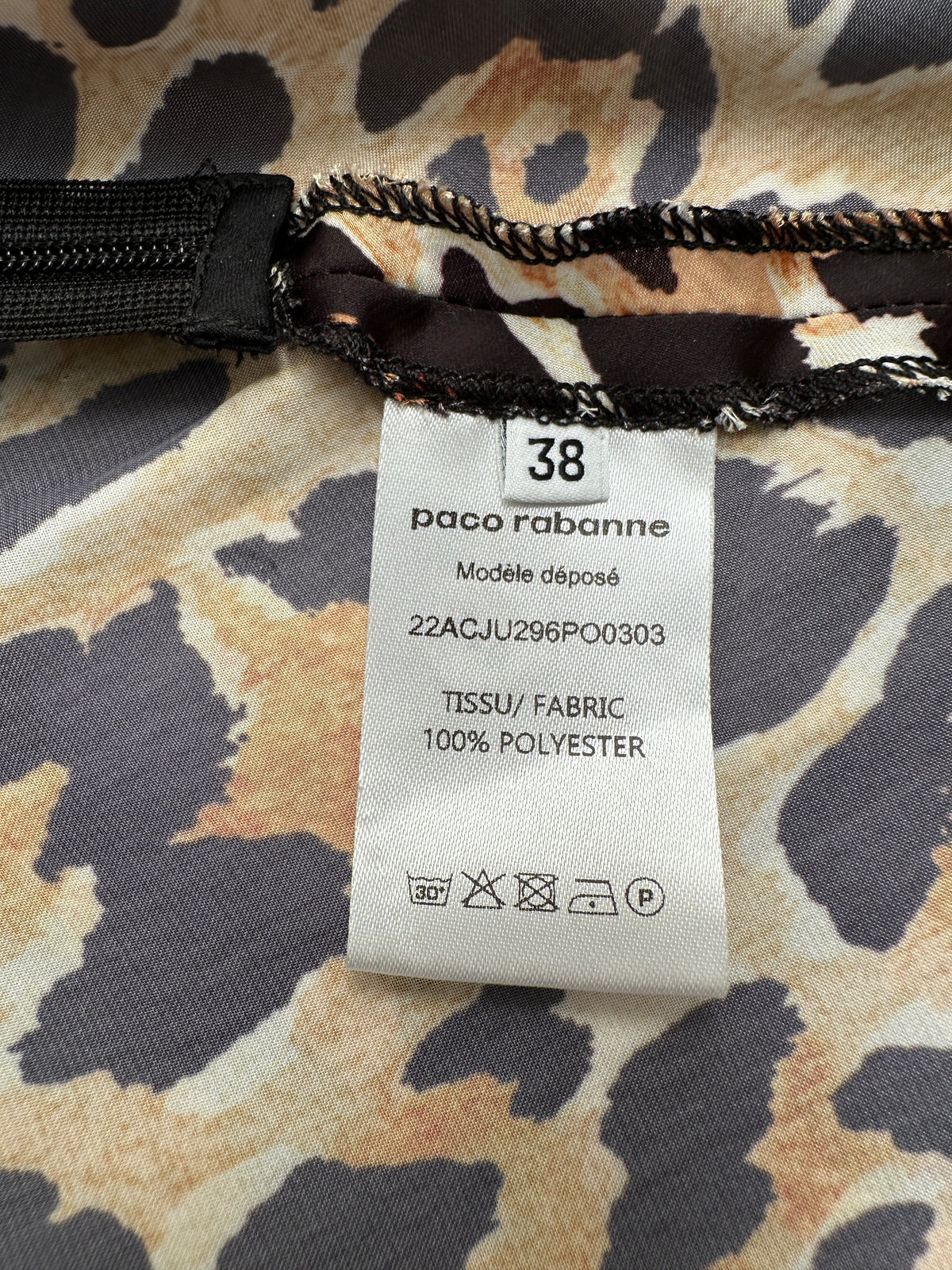 Paco Rabanne leopard skirt - size 38