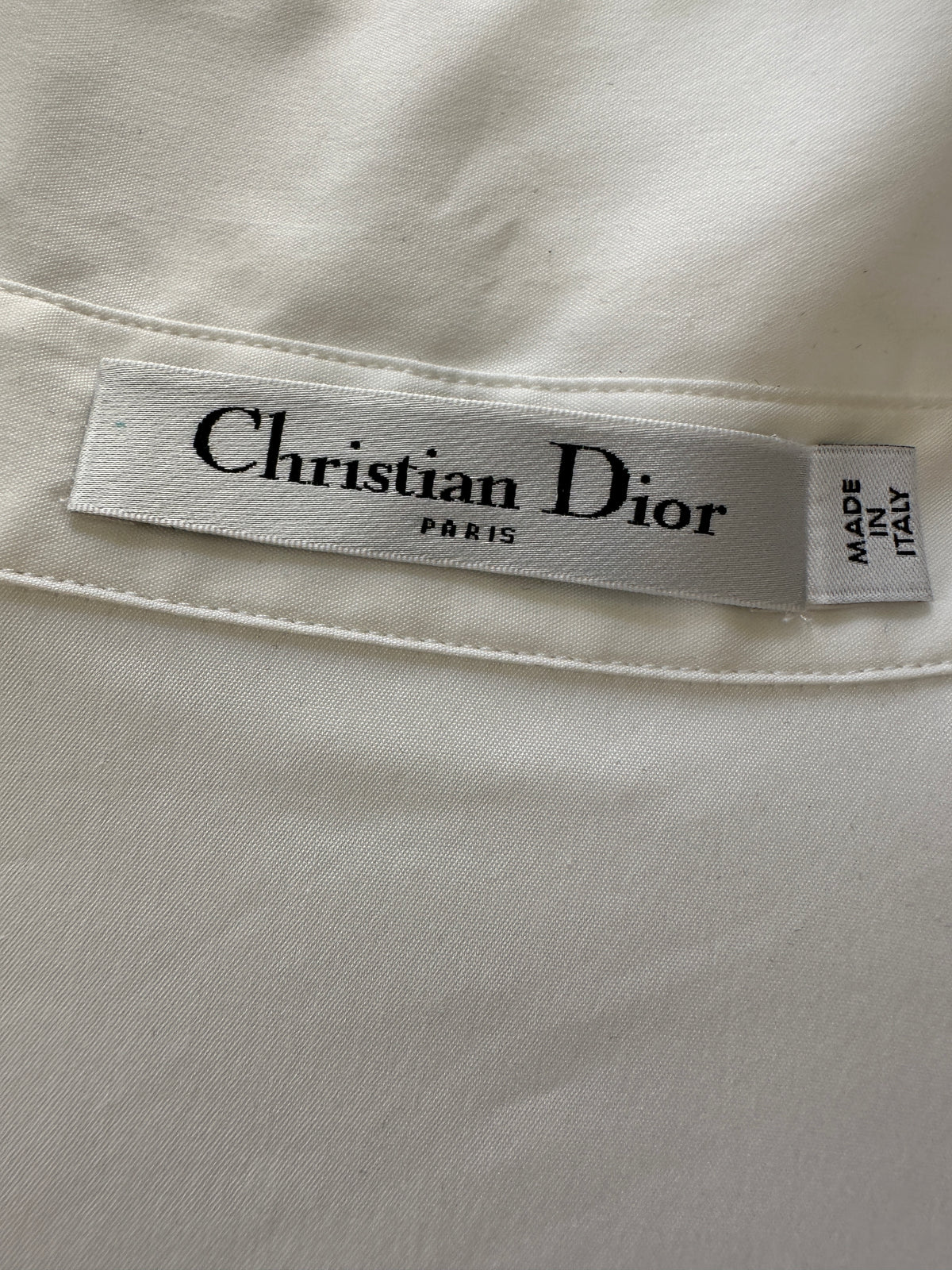 Dior white shirt with stone shields - size 36