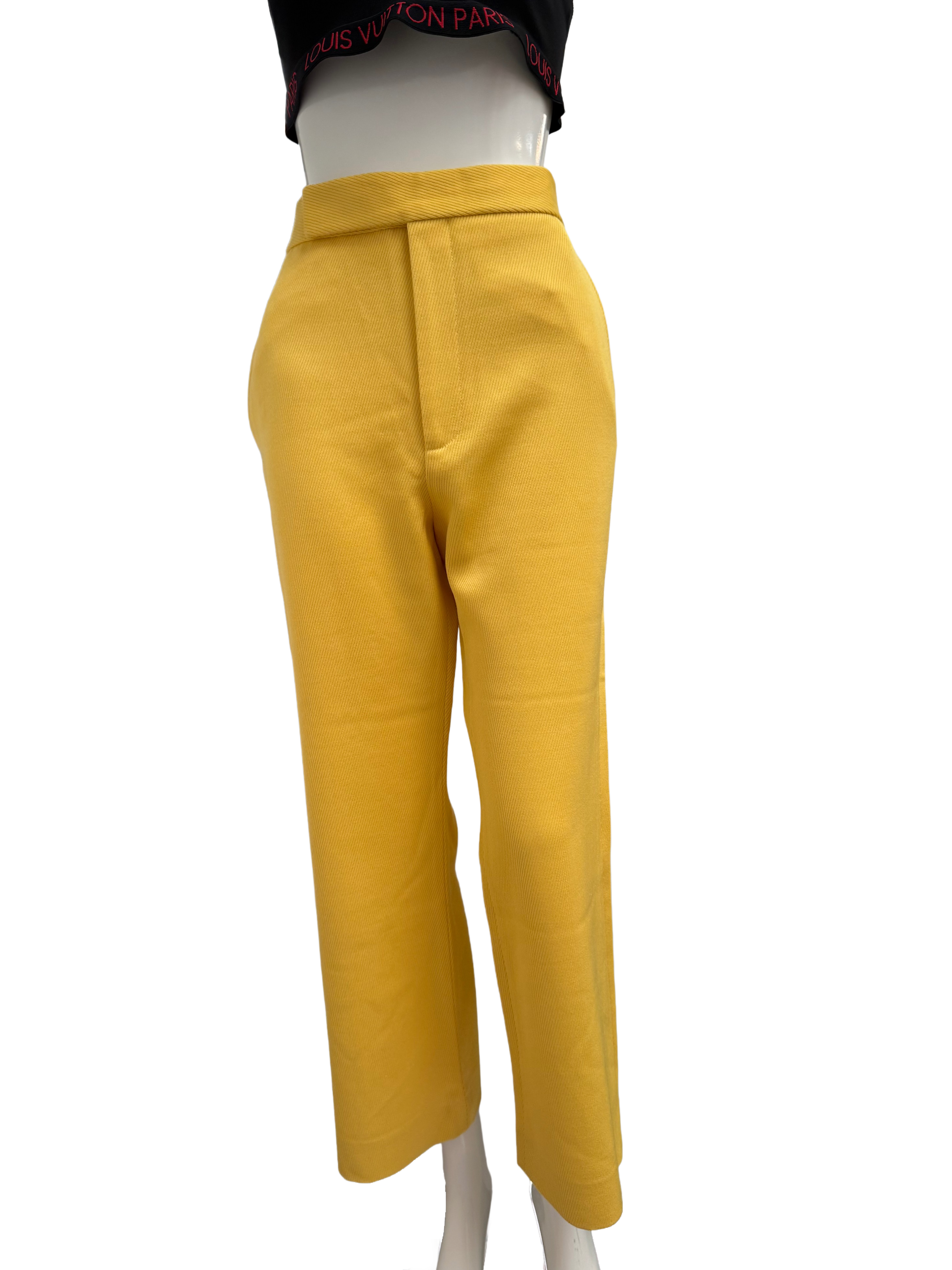 Celine yellow wool tailored pants - size 40