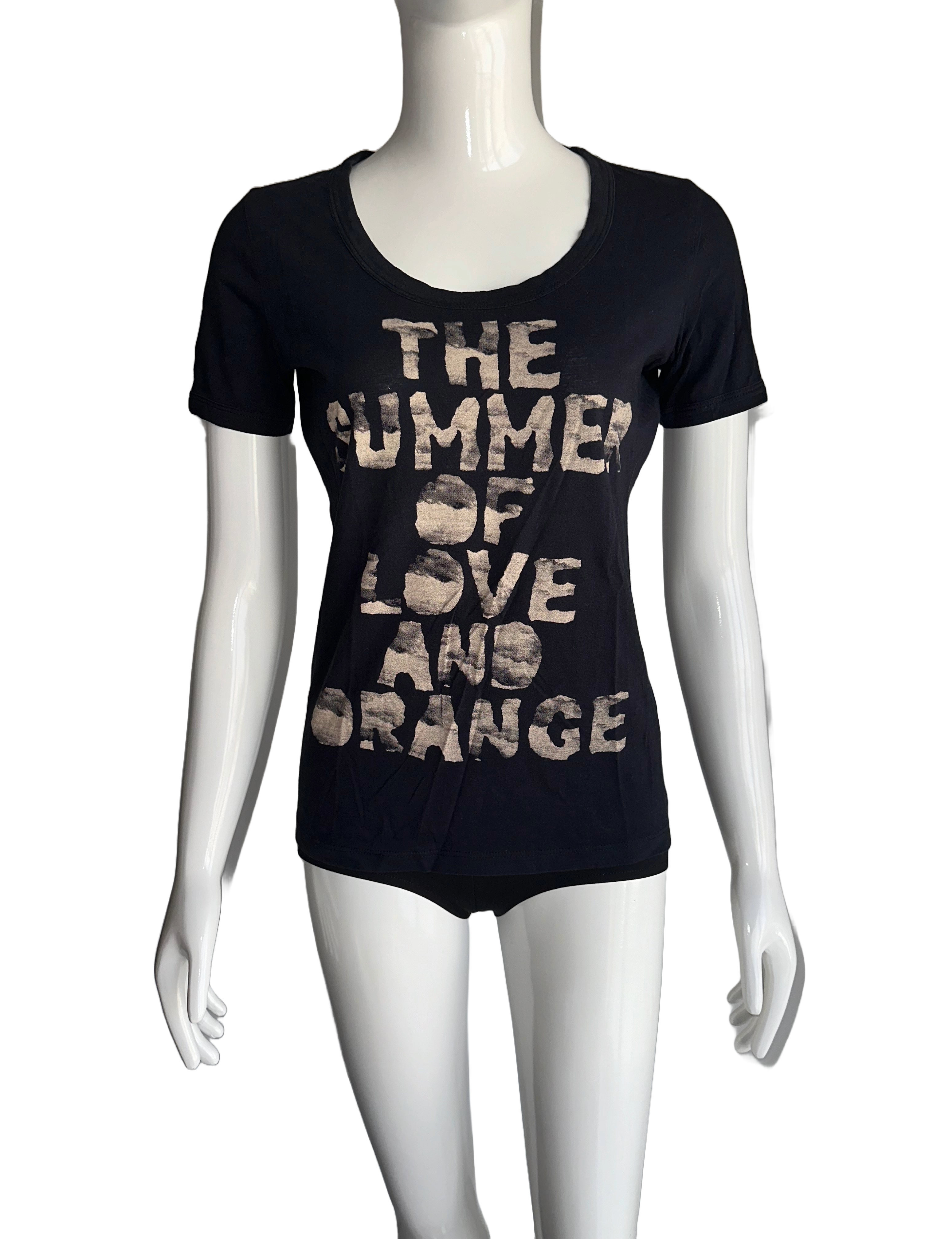 Boss orange black tee shirt with writing - size 36