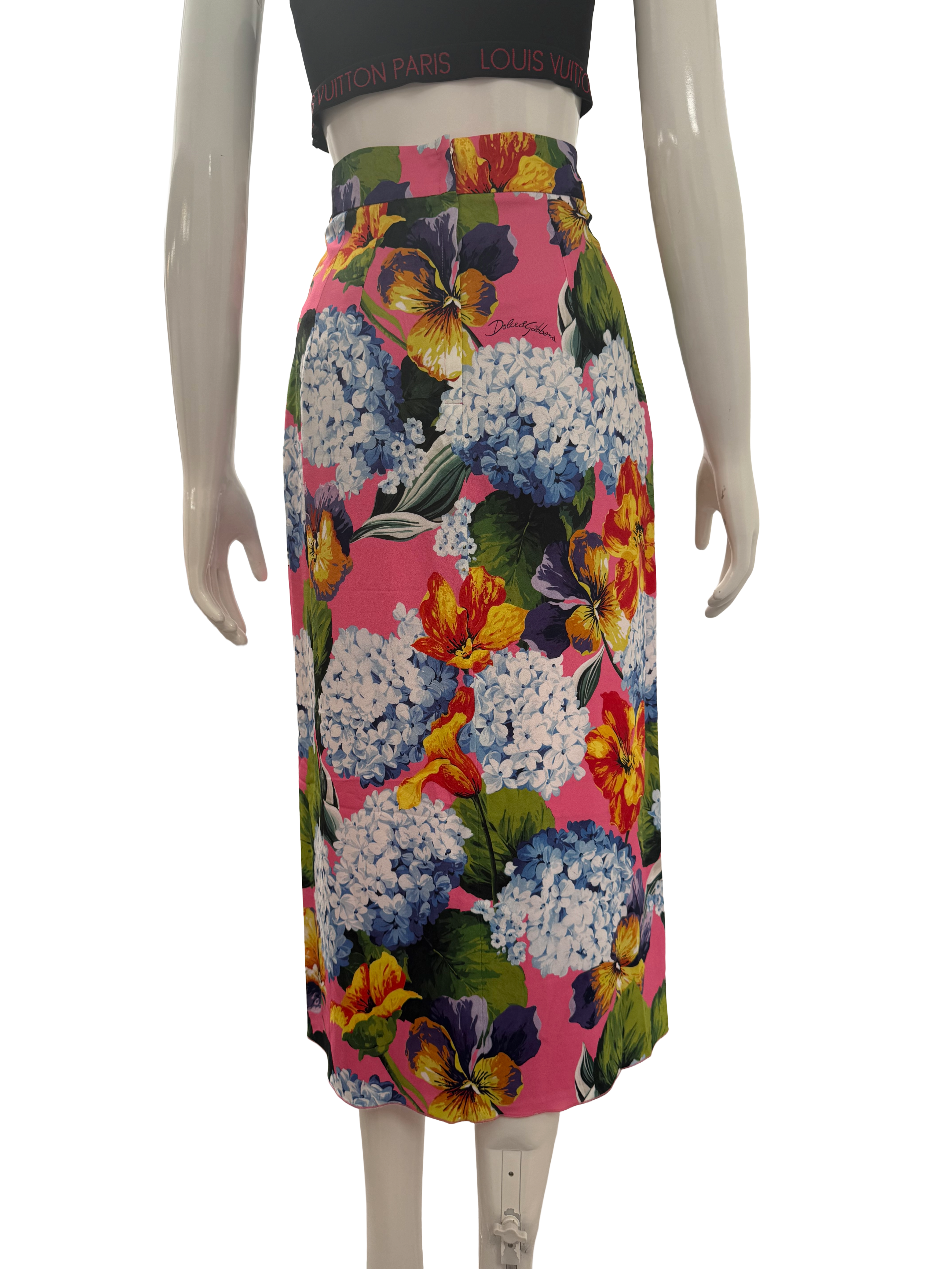 Dolce & Gabbana floral hydrangea skirt - size 36