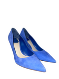Blue velvet-effect Dior cherie pumps - size 36