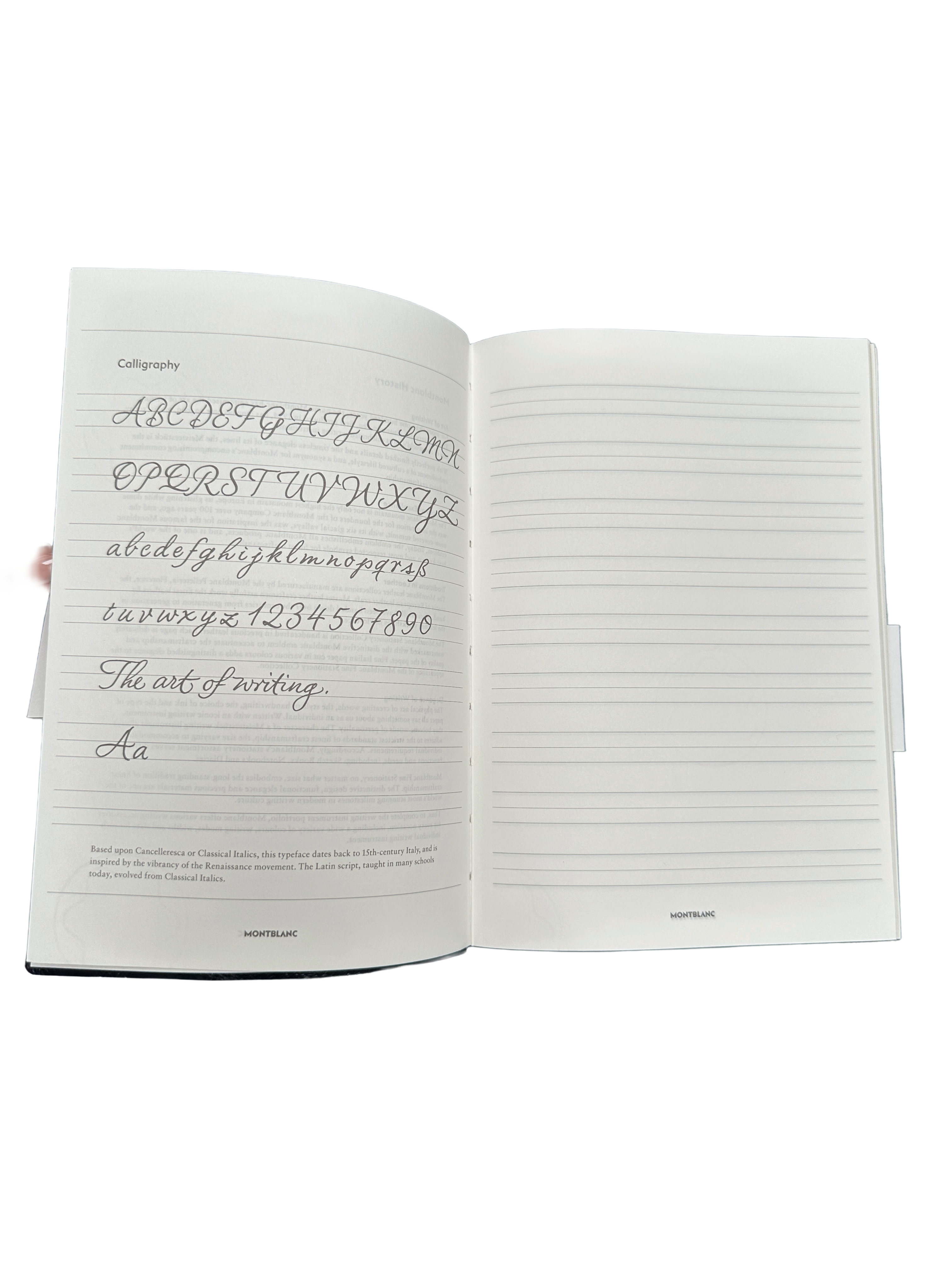 Montblanc blue leather notebook #146