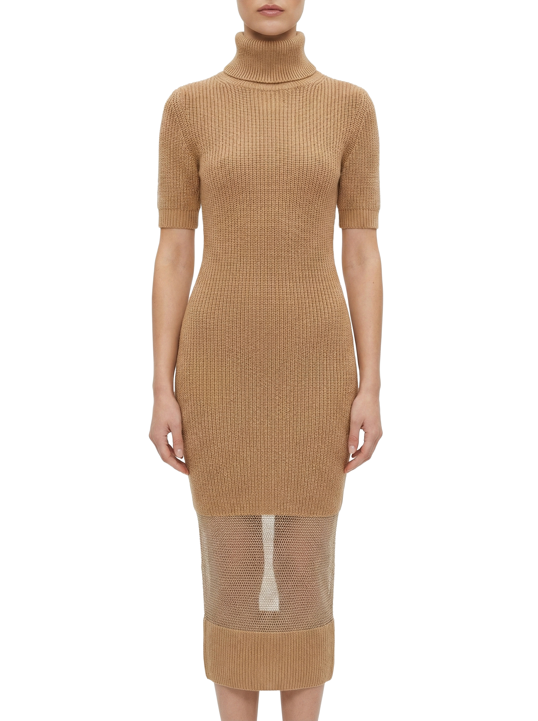 Elisabetta Franchi knitted turtleneck maxi dress - size S