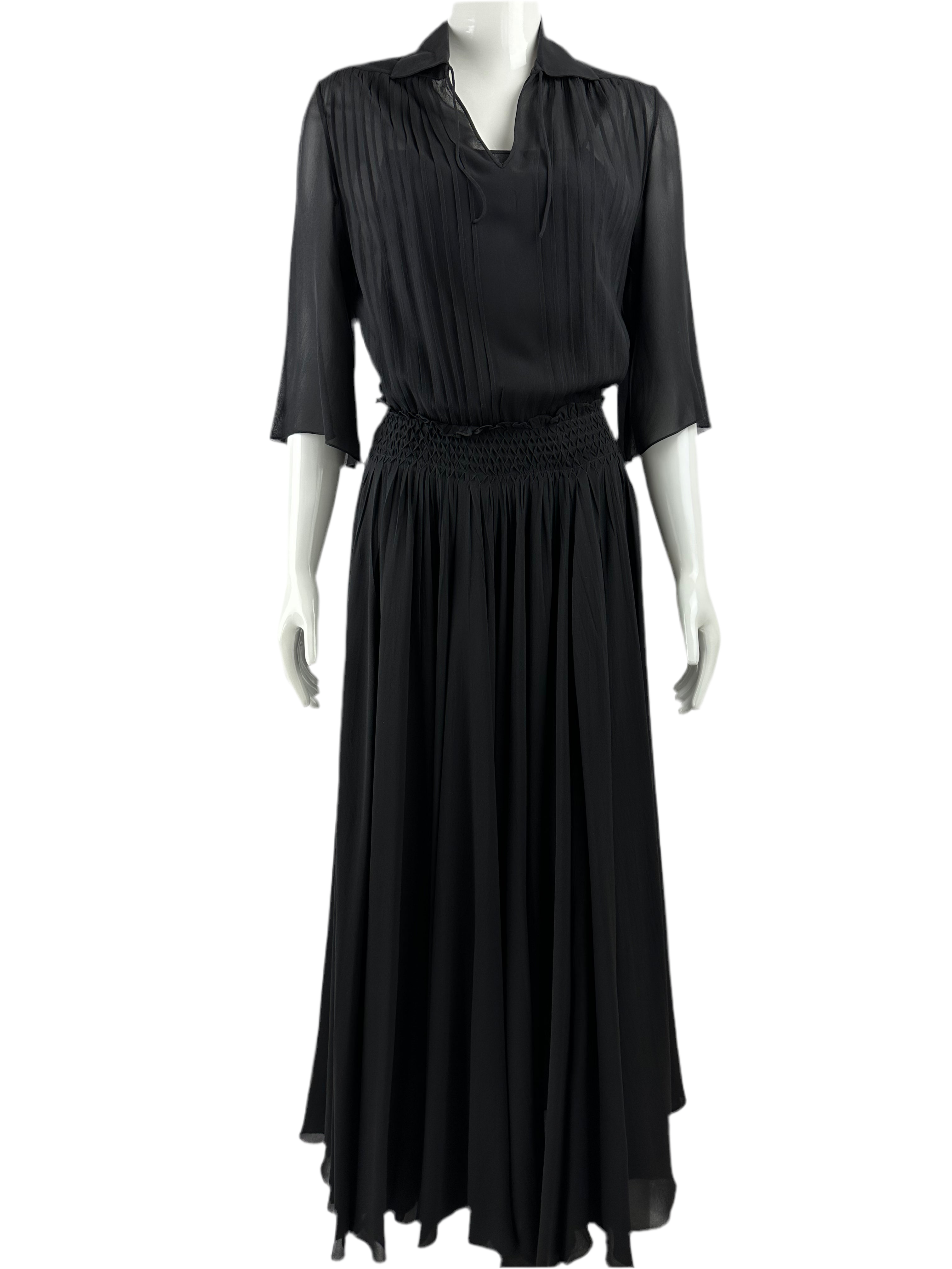 Dior long dress 100% silk  - size 34 FR
