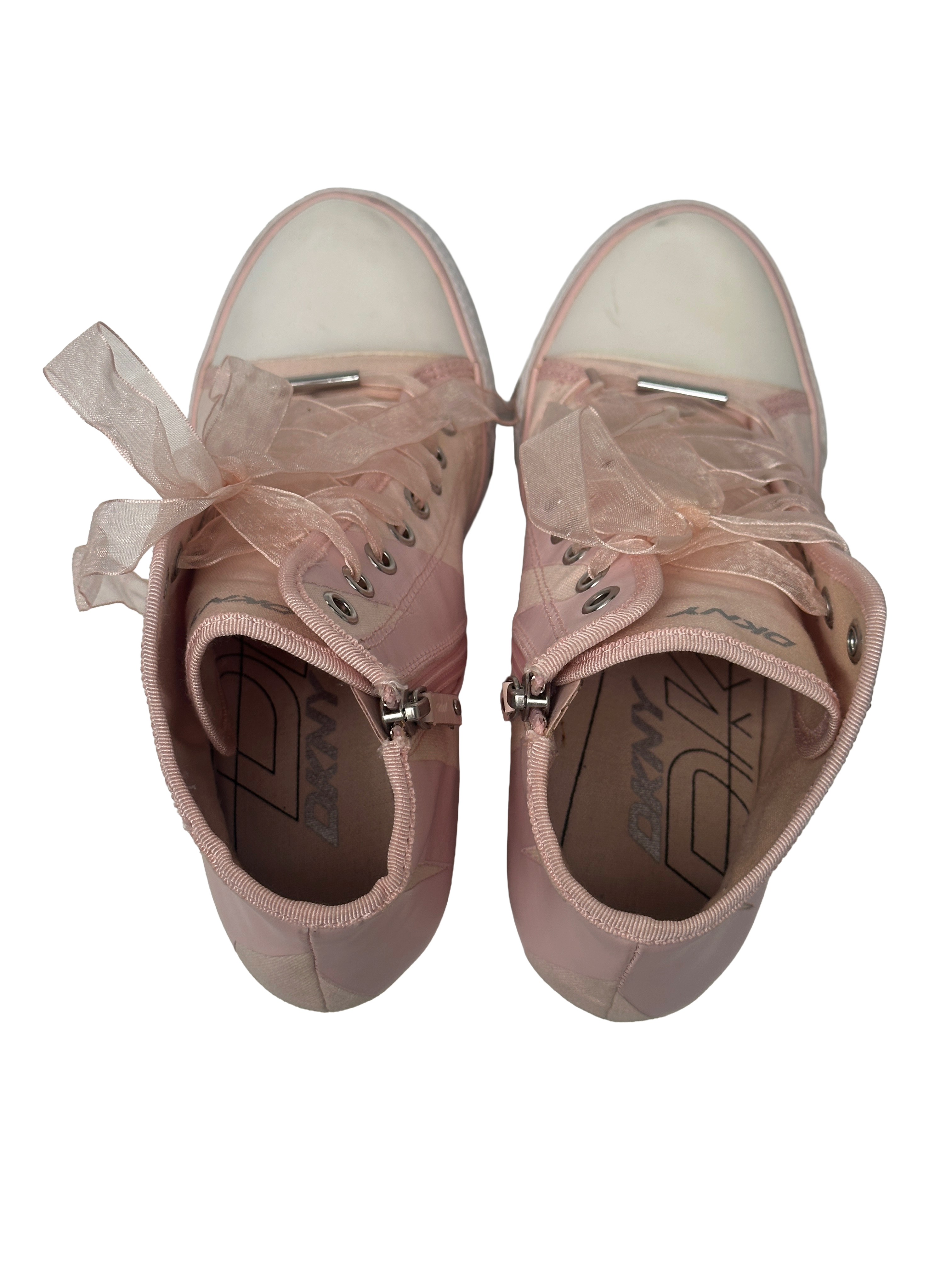 DKNY pink wedge sneakers - size 38.5