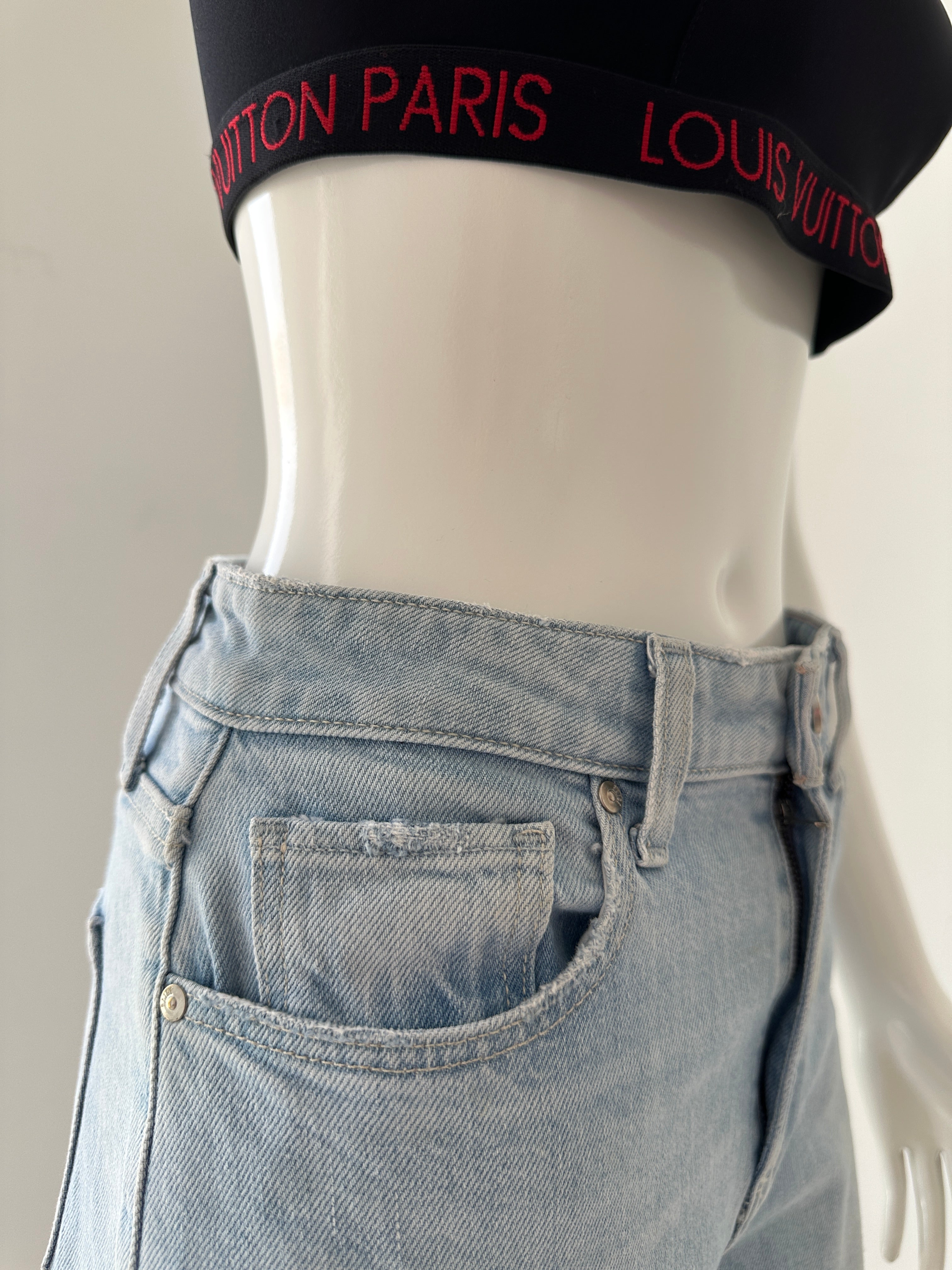 Paige Blue jean mid rise straight leg "Vintage" - size 26