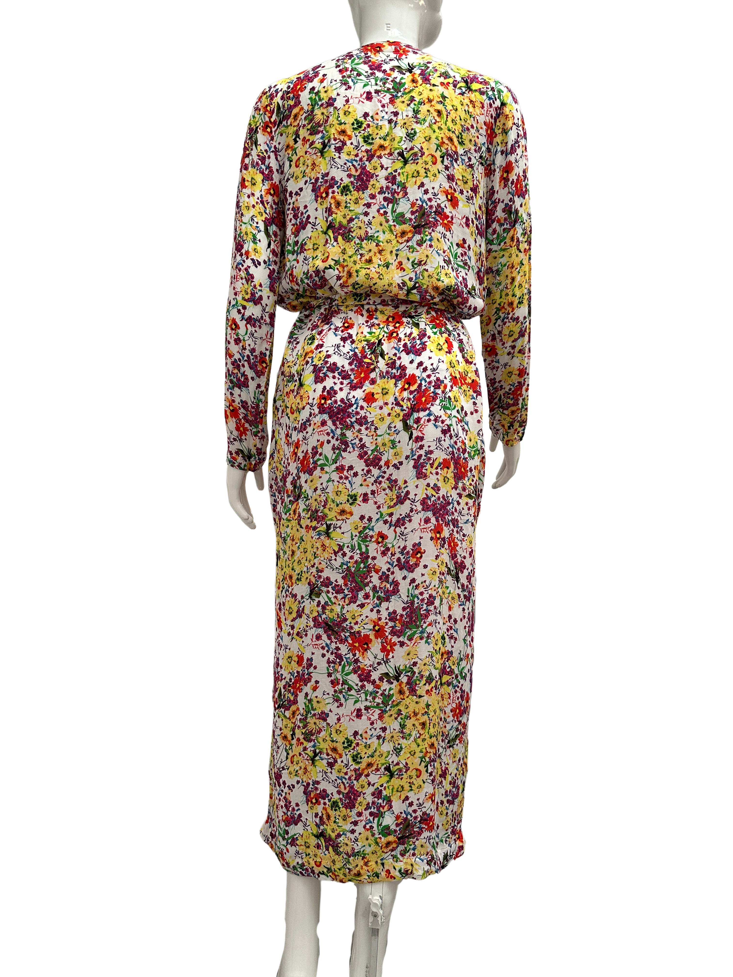 Roseanna colorful floral dress with belt - size 36