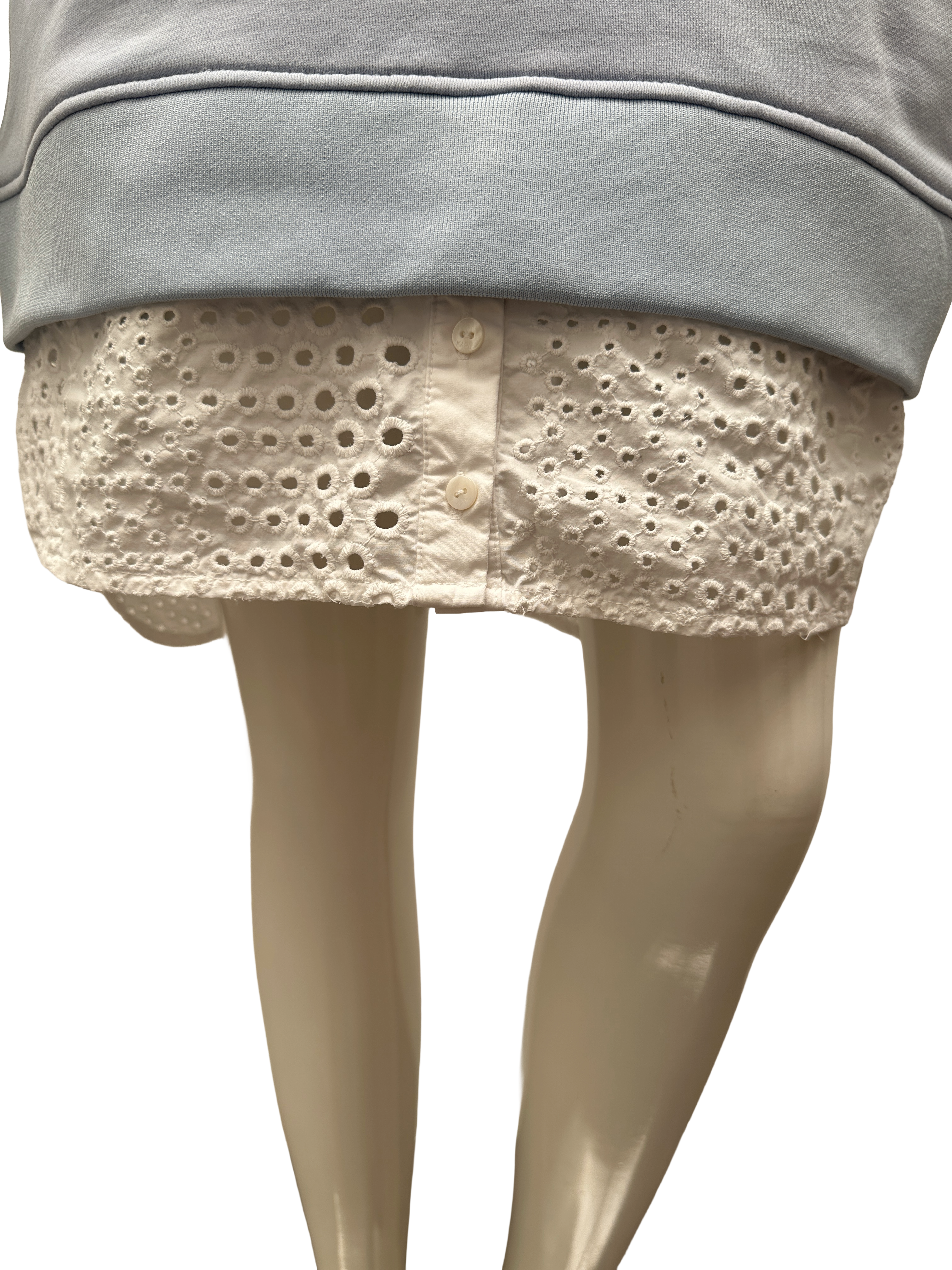 Karl Lagerfel sweater dress with fake shirt - size 36