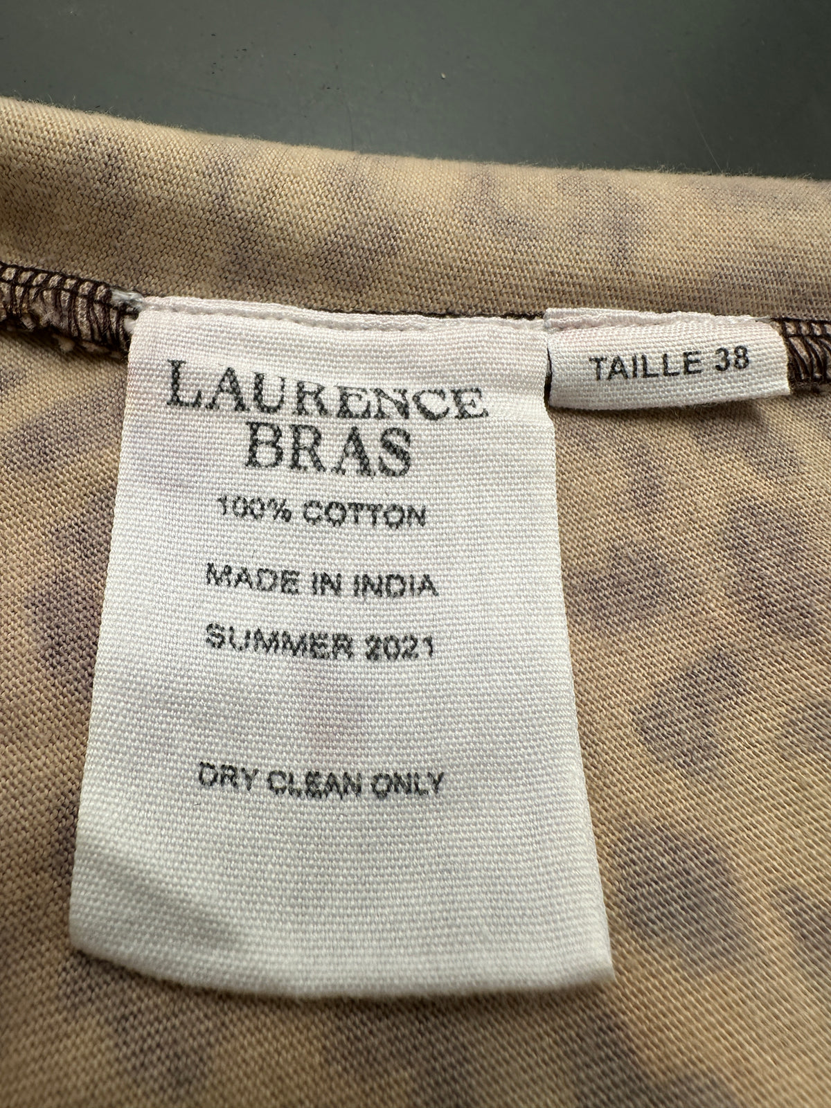 Laurence Bras leopard sleeveless top - size 38