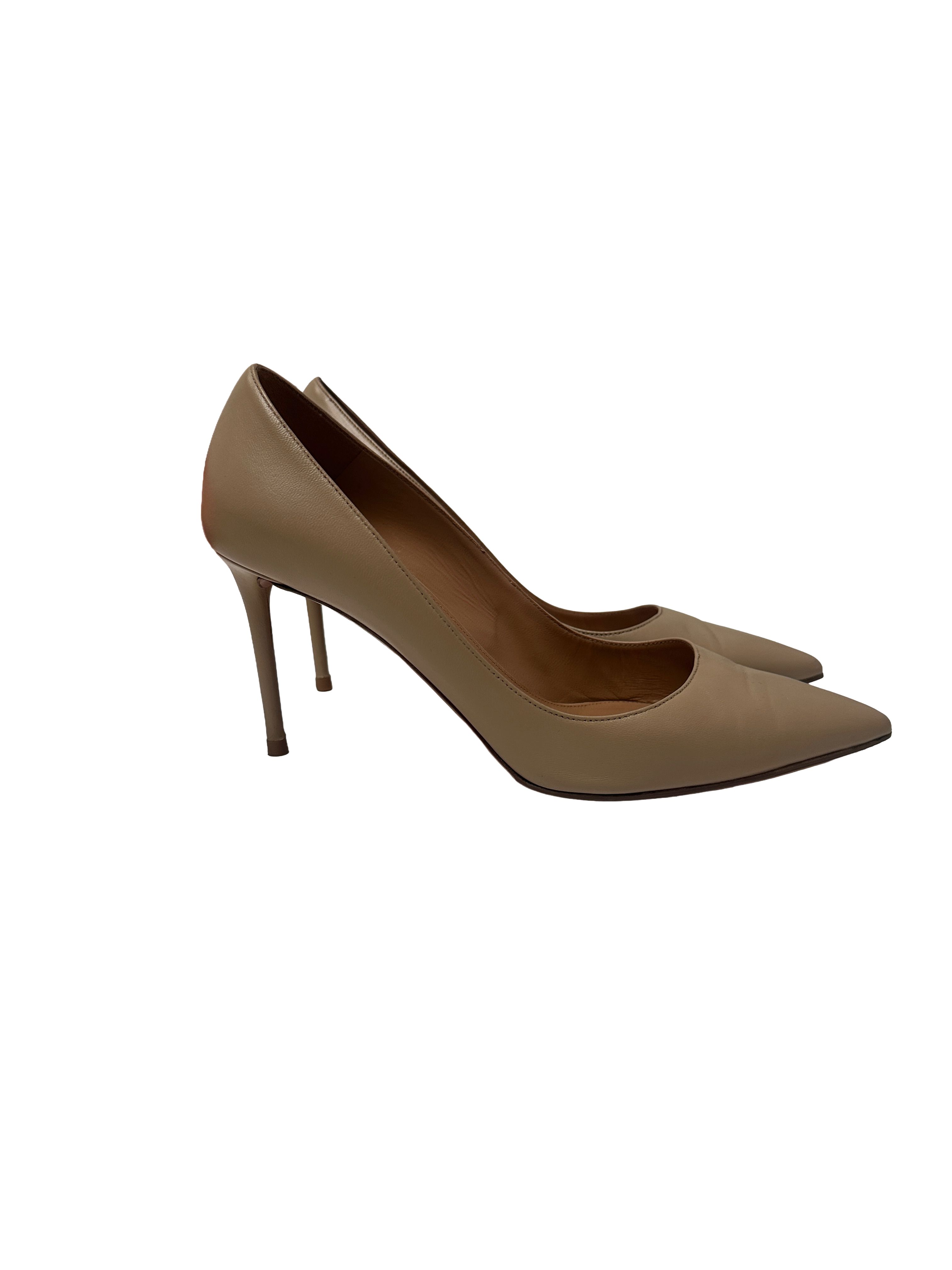 Aquazzura classic leather pumps pointed toe - size 40