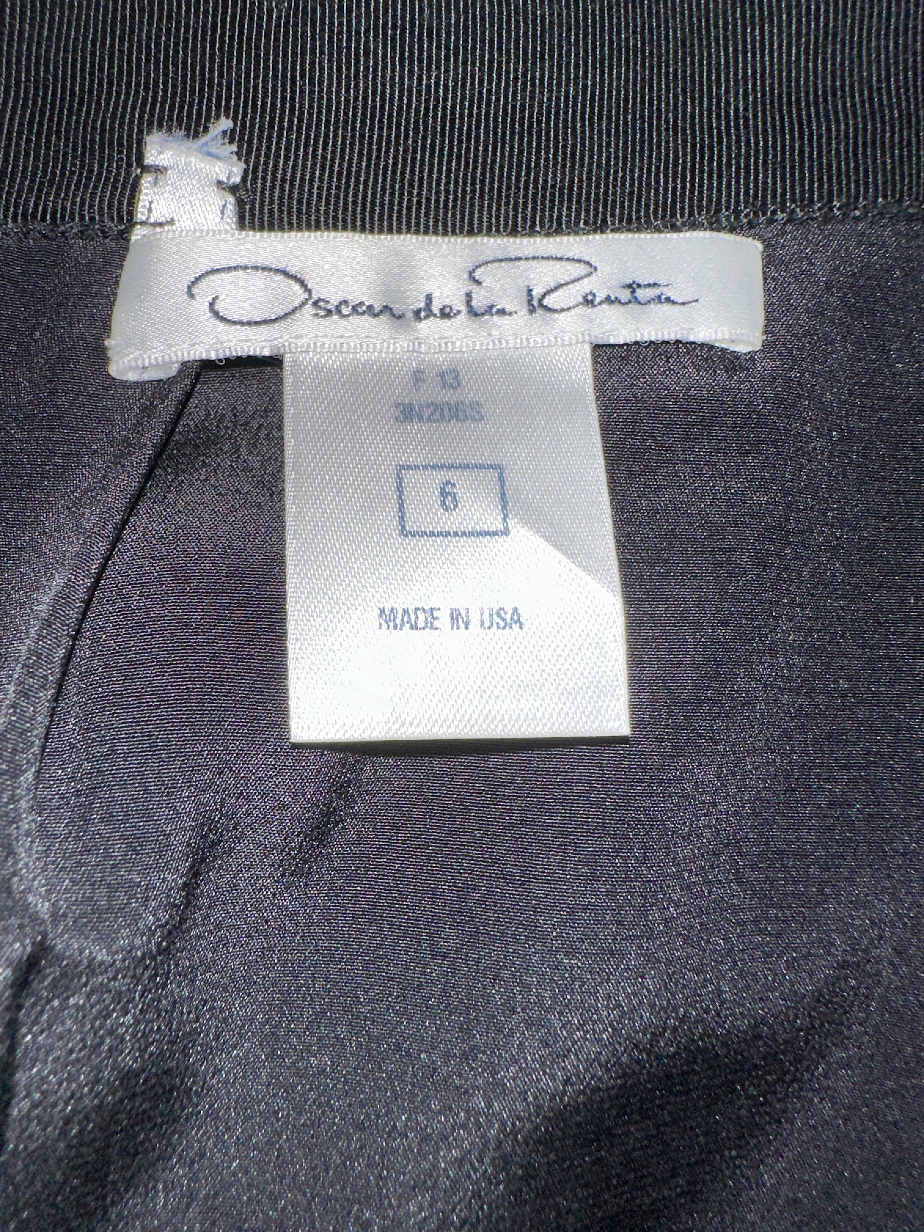 Oscar de la Renta antracite pencil skirt - size 36