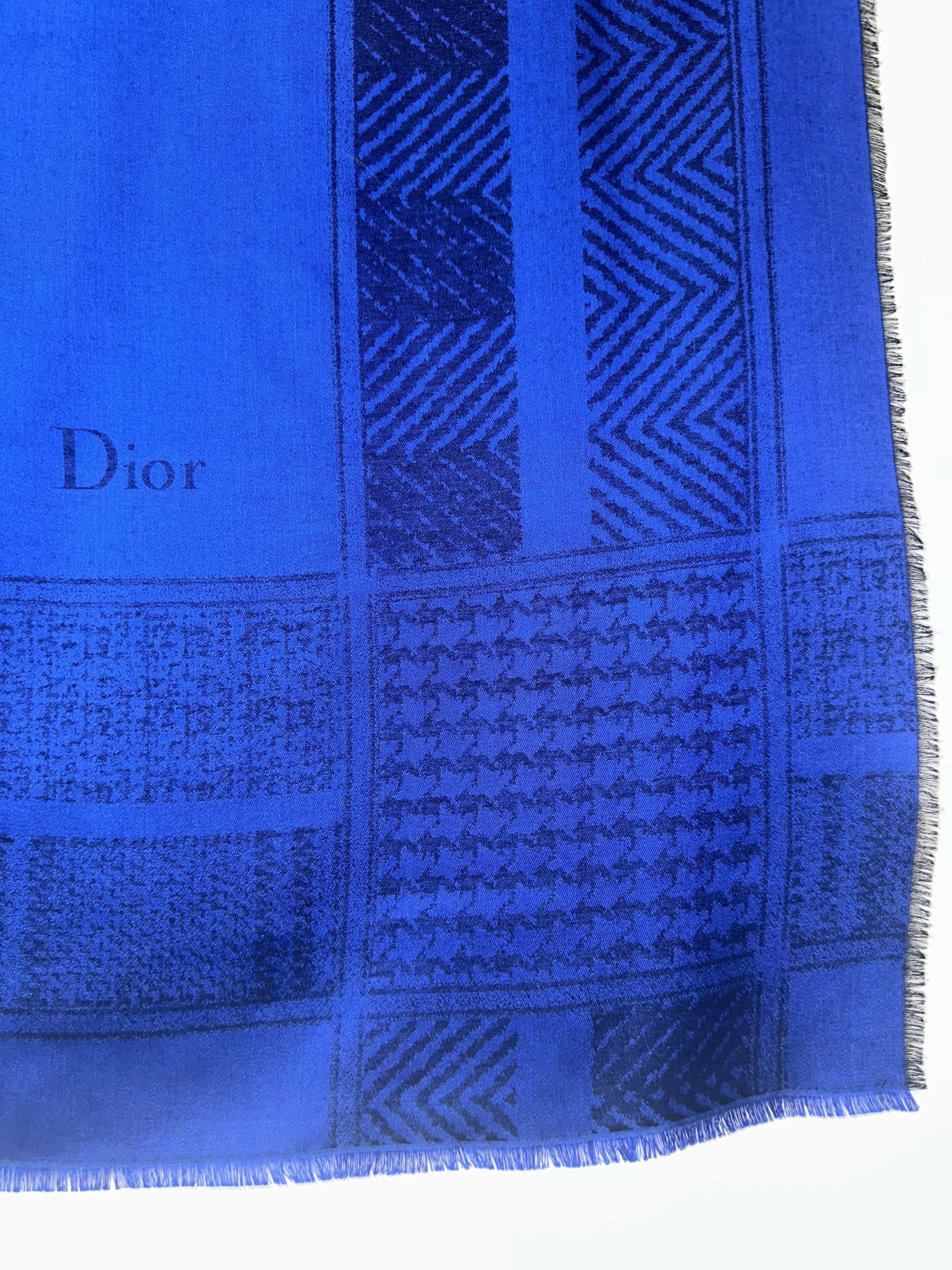 Dior royal blue & black square