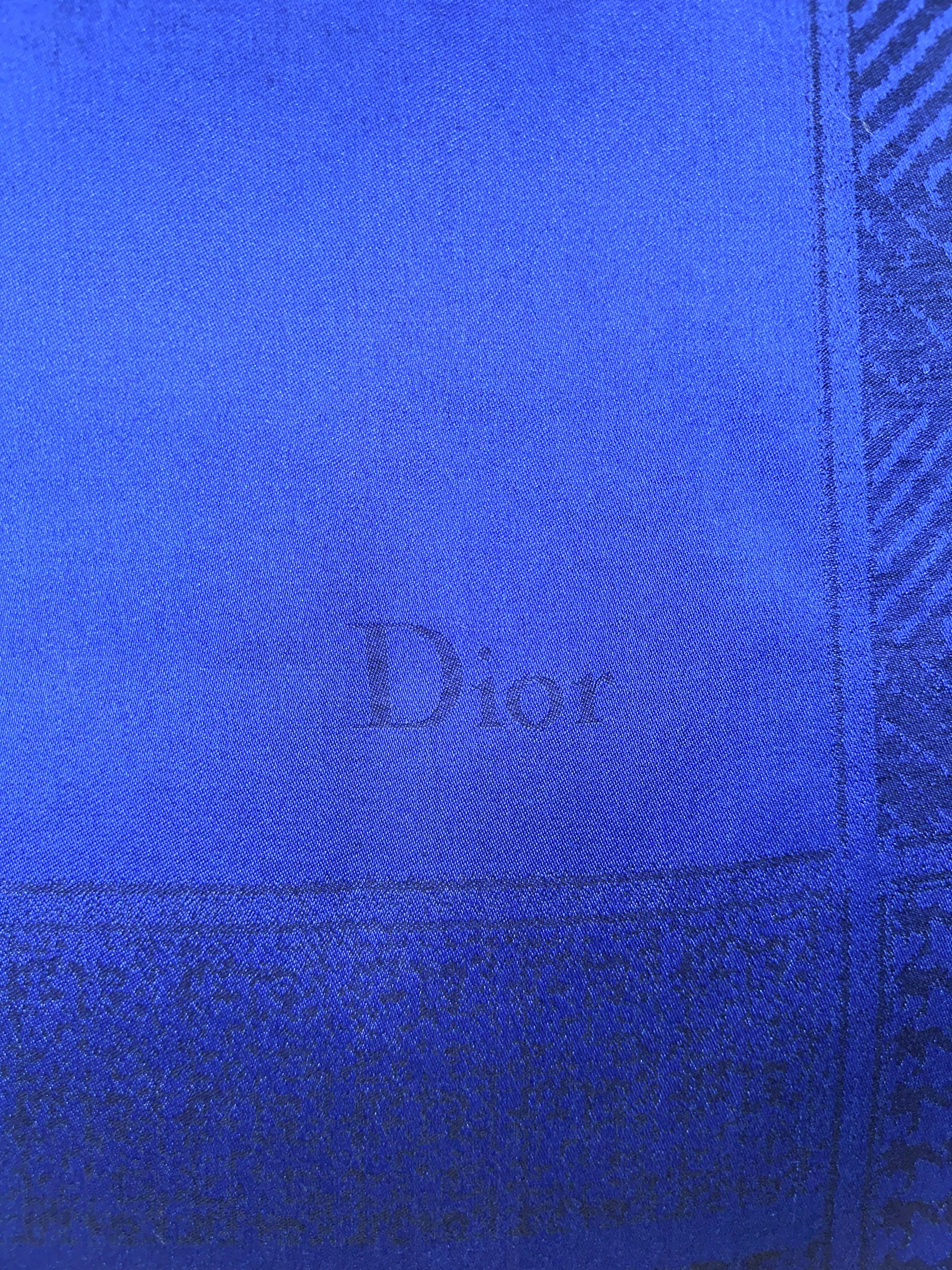 Dior royal blue & black square
