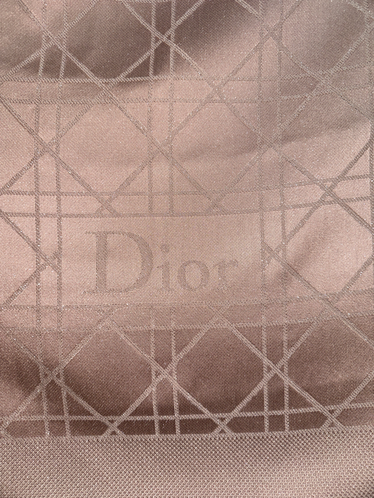 Dior stole shawl muffler canage silk wool women's light pink