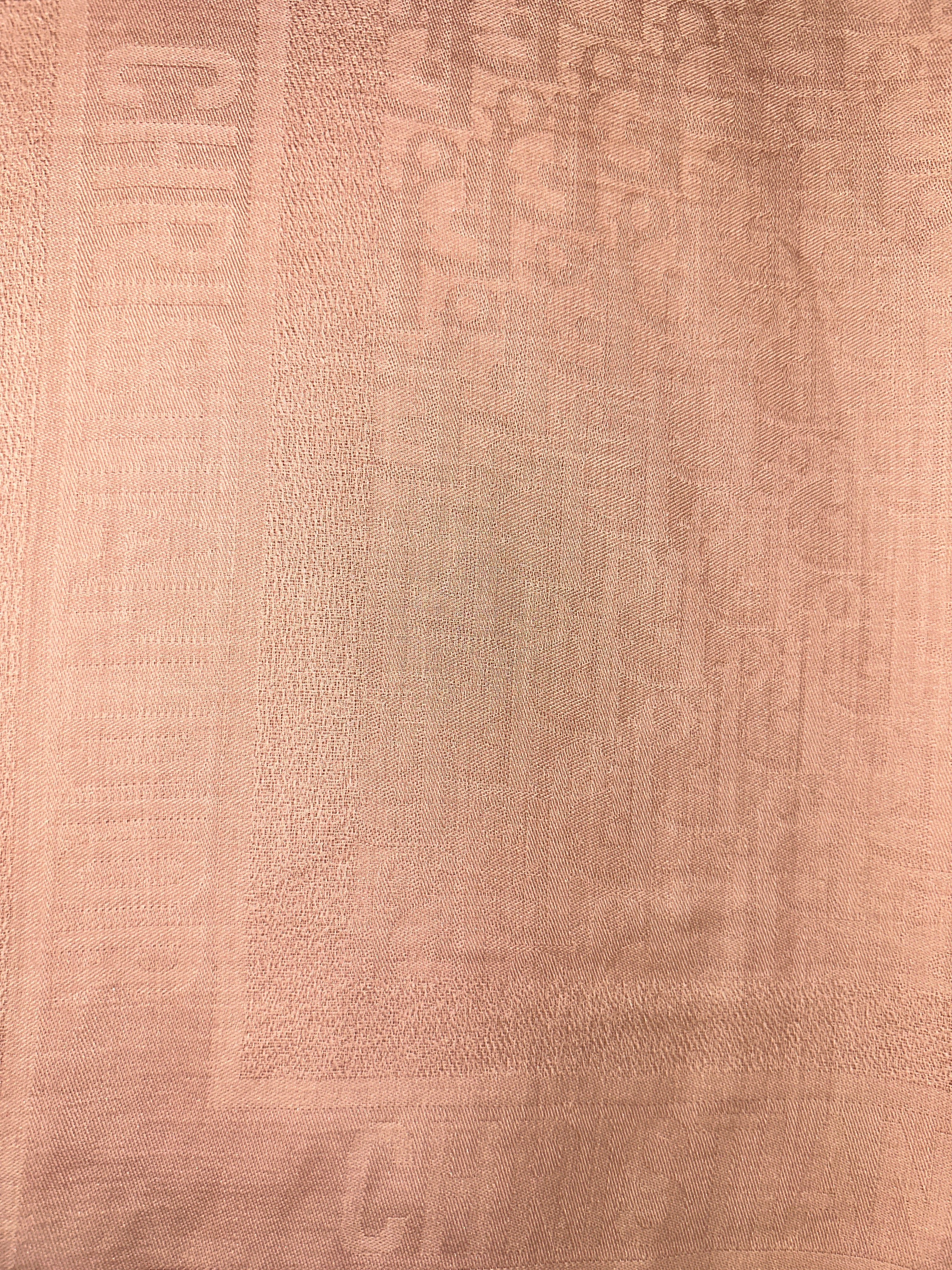 Dior pink oblique shawl