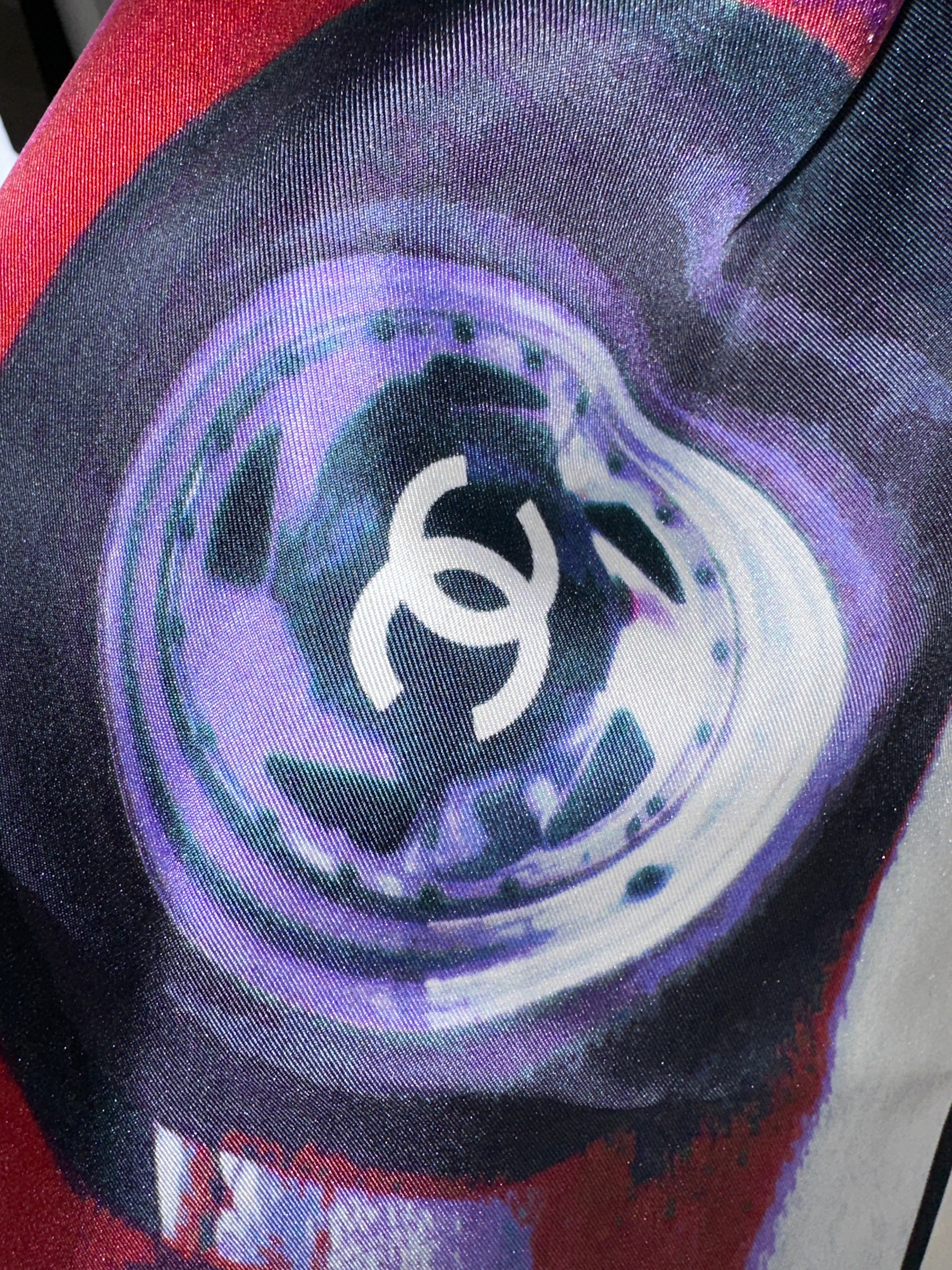 Chanel cuba 17C silk scarf