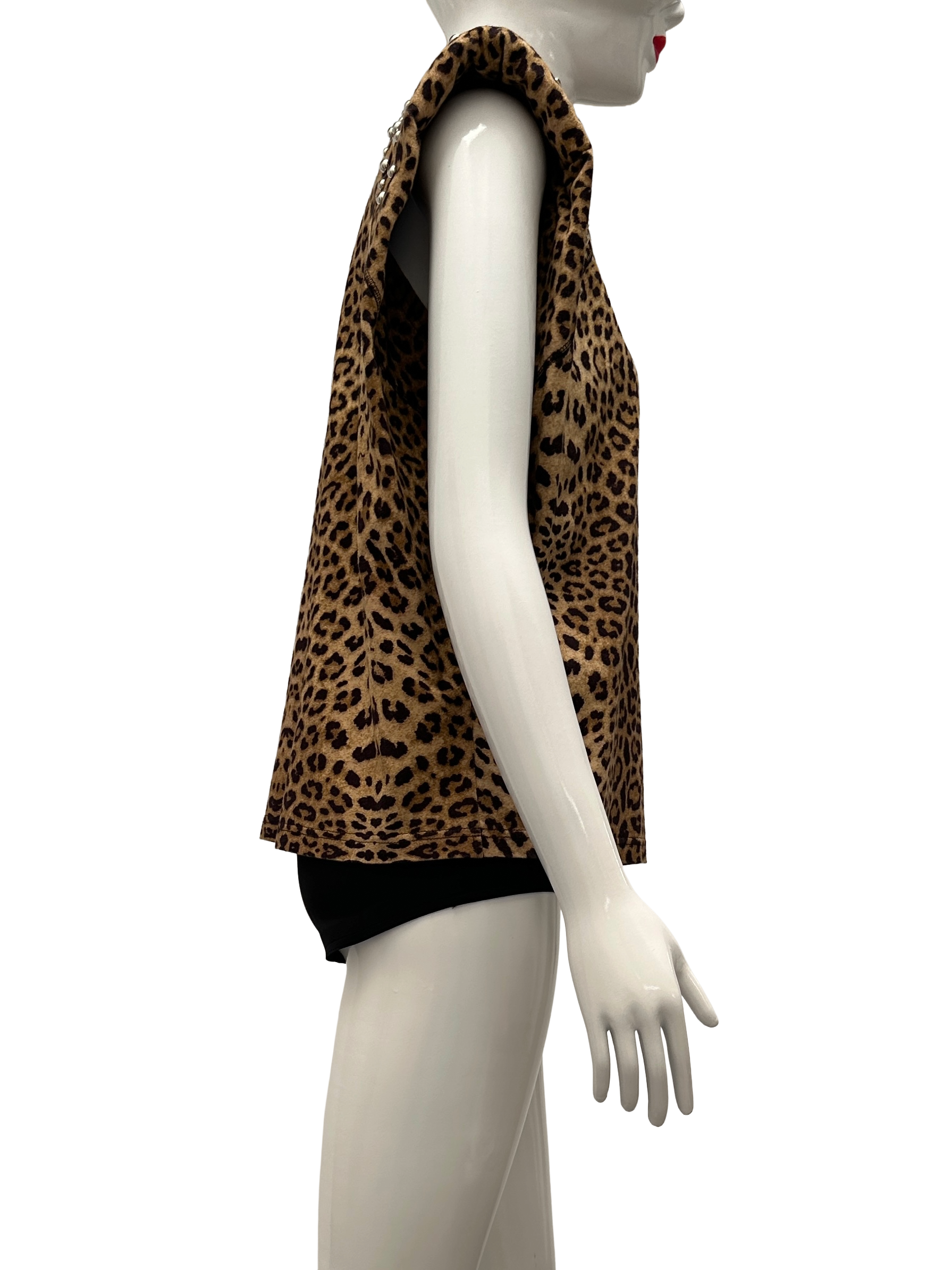 Laurence Bras leopard sleeveless top - size 38