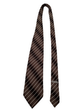 Armani Collezioni silk tie (brown & ivory stripes)