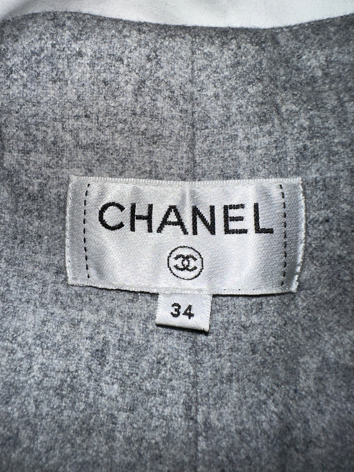 Chanel grey high-waisted pants - size 34