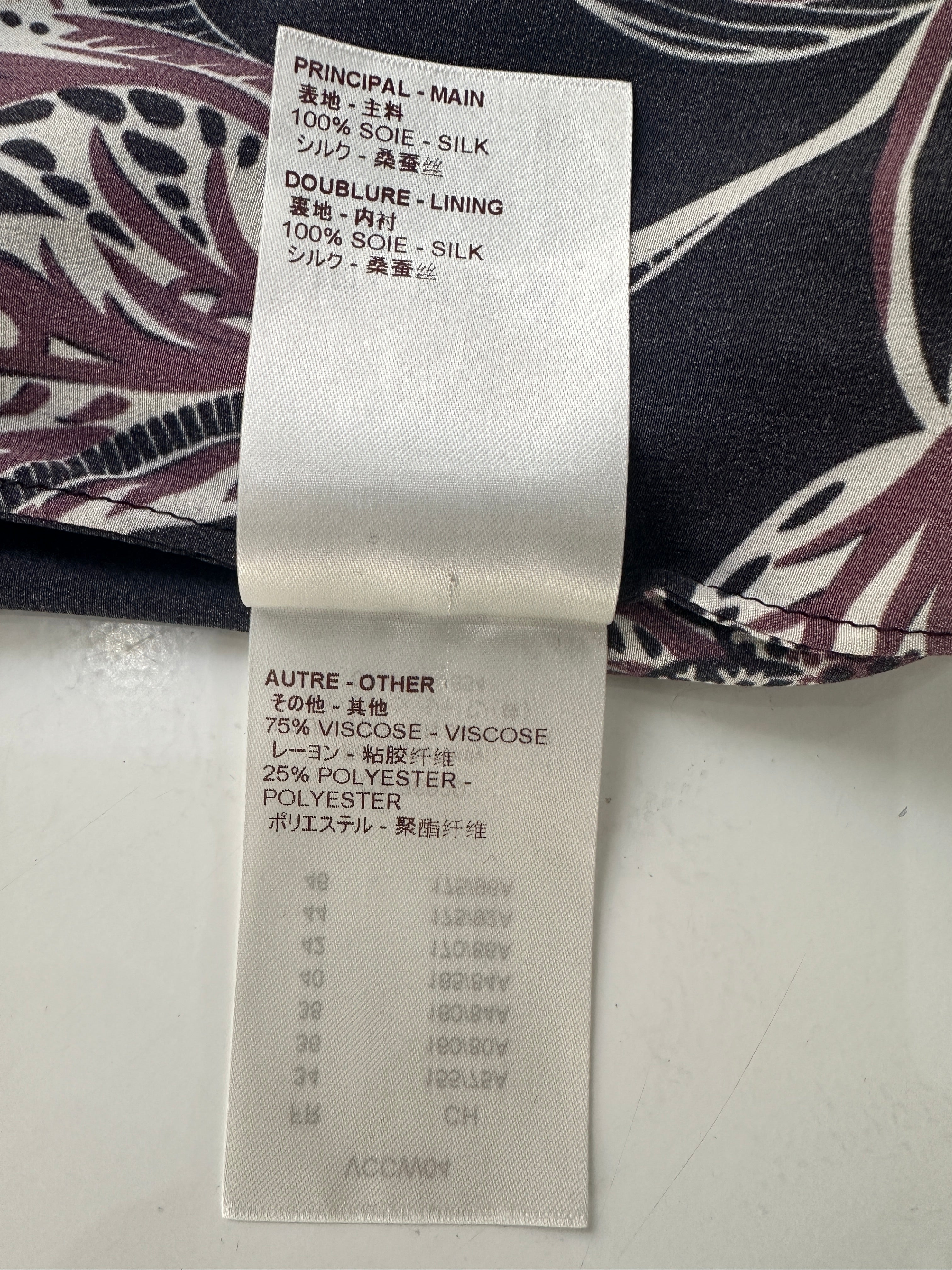 Louis Vuitton two-material dress, shirt on top, tight-fitting on bottom - size 34