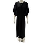 Imperial Belted black maxi dress - size 38