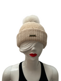 Burberry beige wool beanie