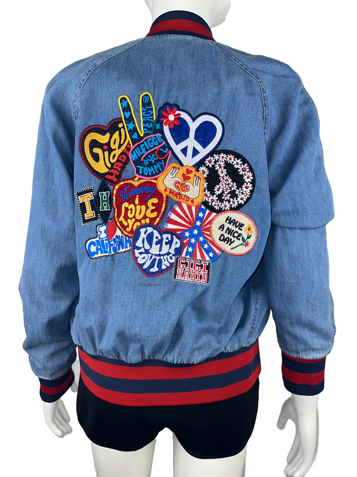 Tommy Hilfiger Gigi Hadid denim bomber - size 34